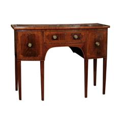 Georgian Inlaid Mahogany Bowfront Sideboard, circa 1790