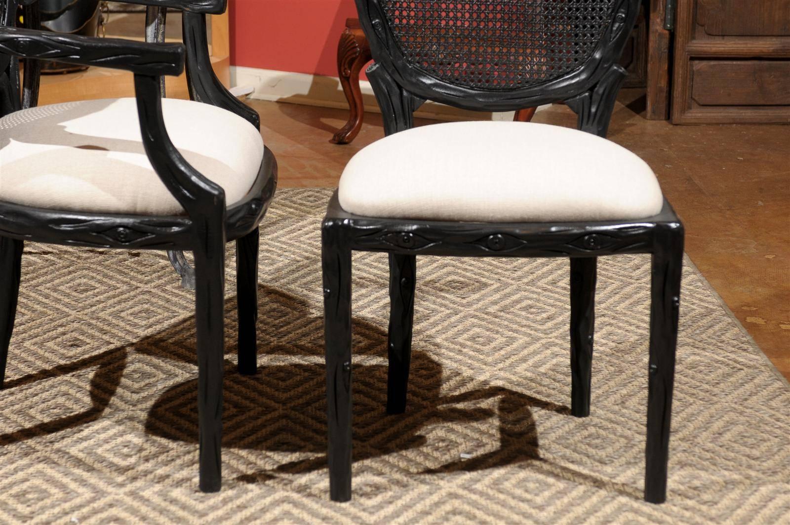 Set of Six Cane Back Chairs 2