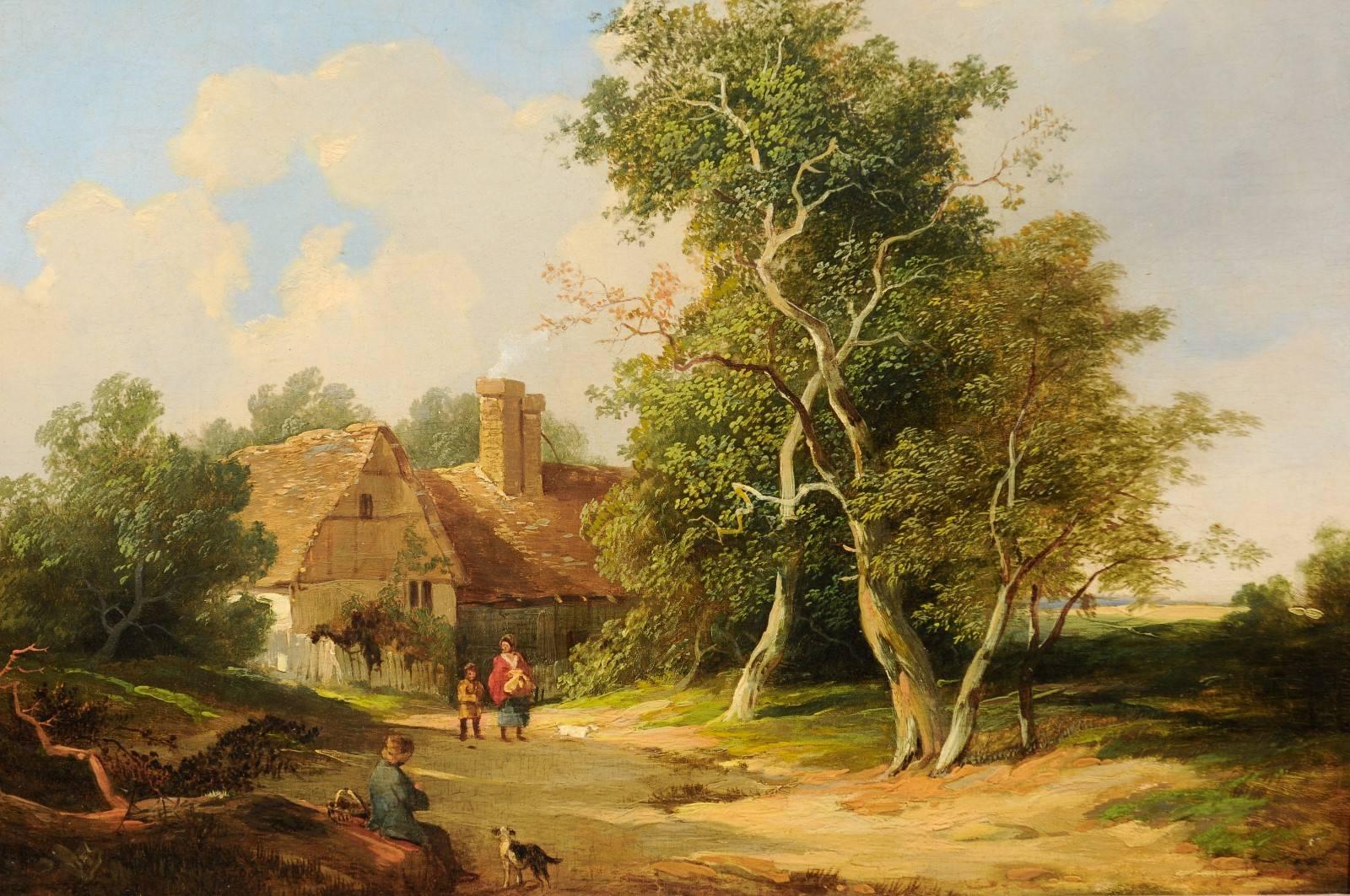 English 19th Century Landscape Oil Painting by Edward C. Williams