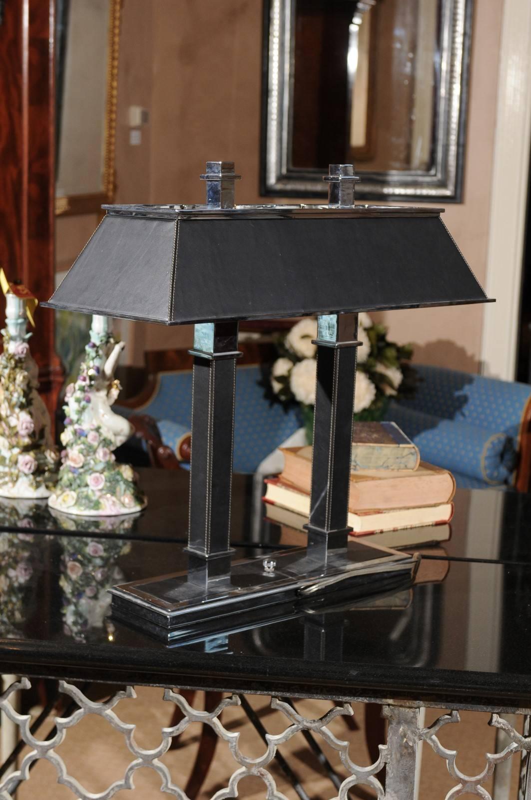 Vintage Bankers Style Table Lamp 3