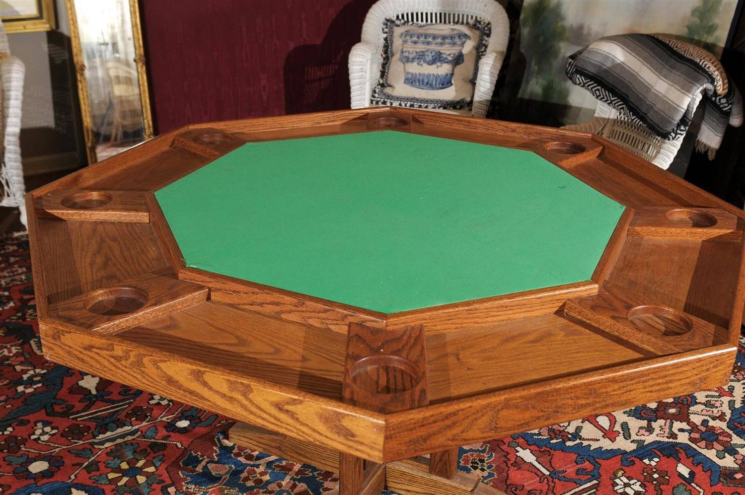 Vintage Poker Table at 1stdibs