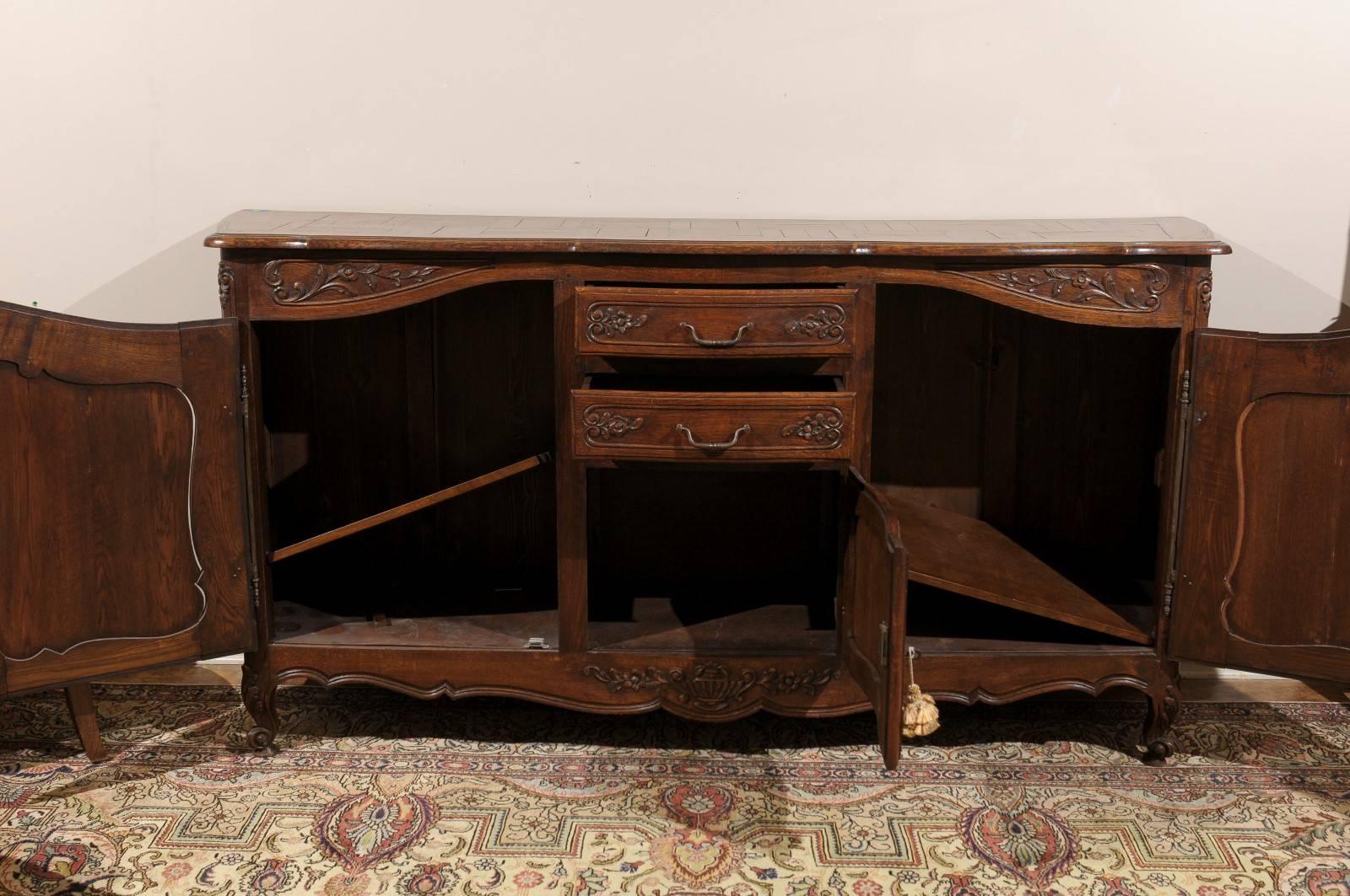 20th Century Oak French Enfilade