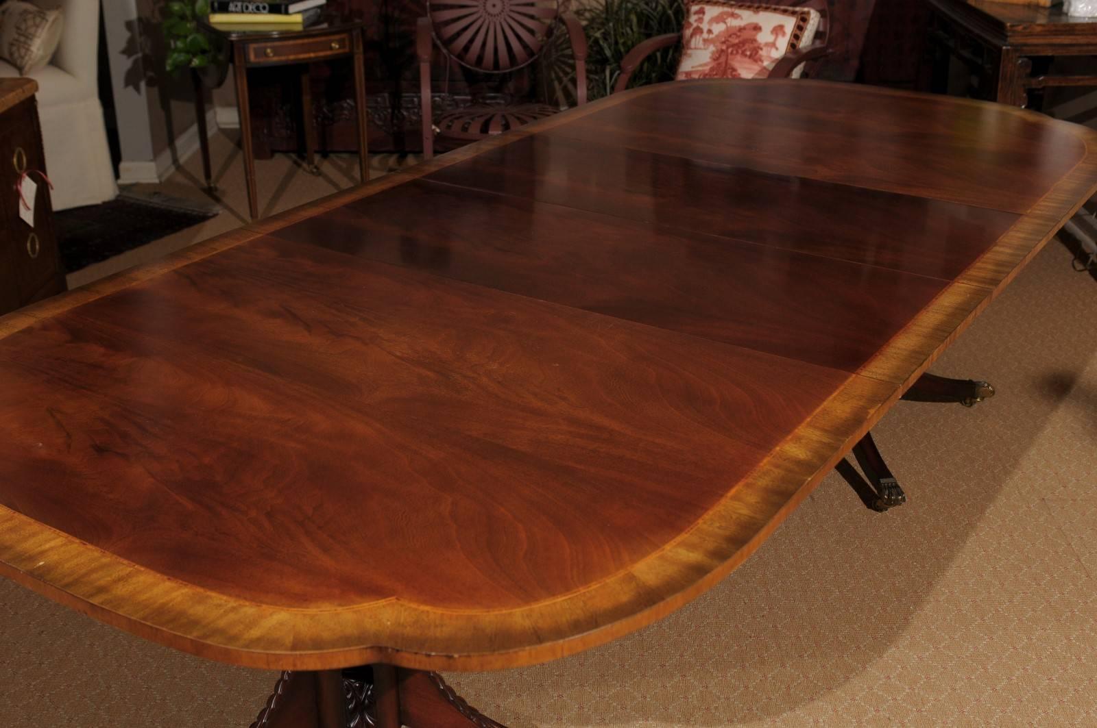 Style Baker Double Pedestal Dining Table at 1stDibs baker