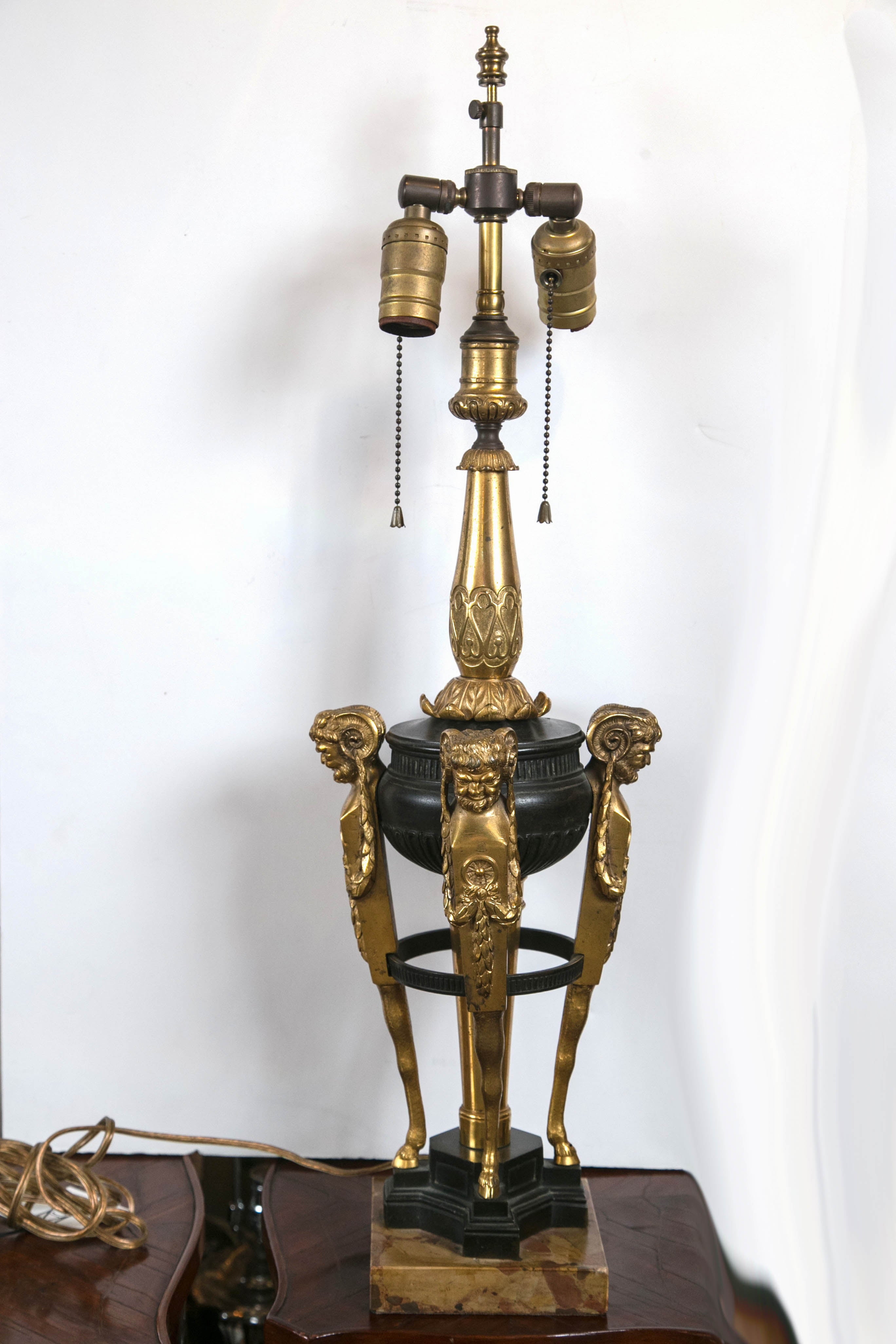 Caldwell Bronze Figural Lamp, circa 1900 For Sale