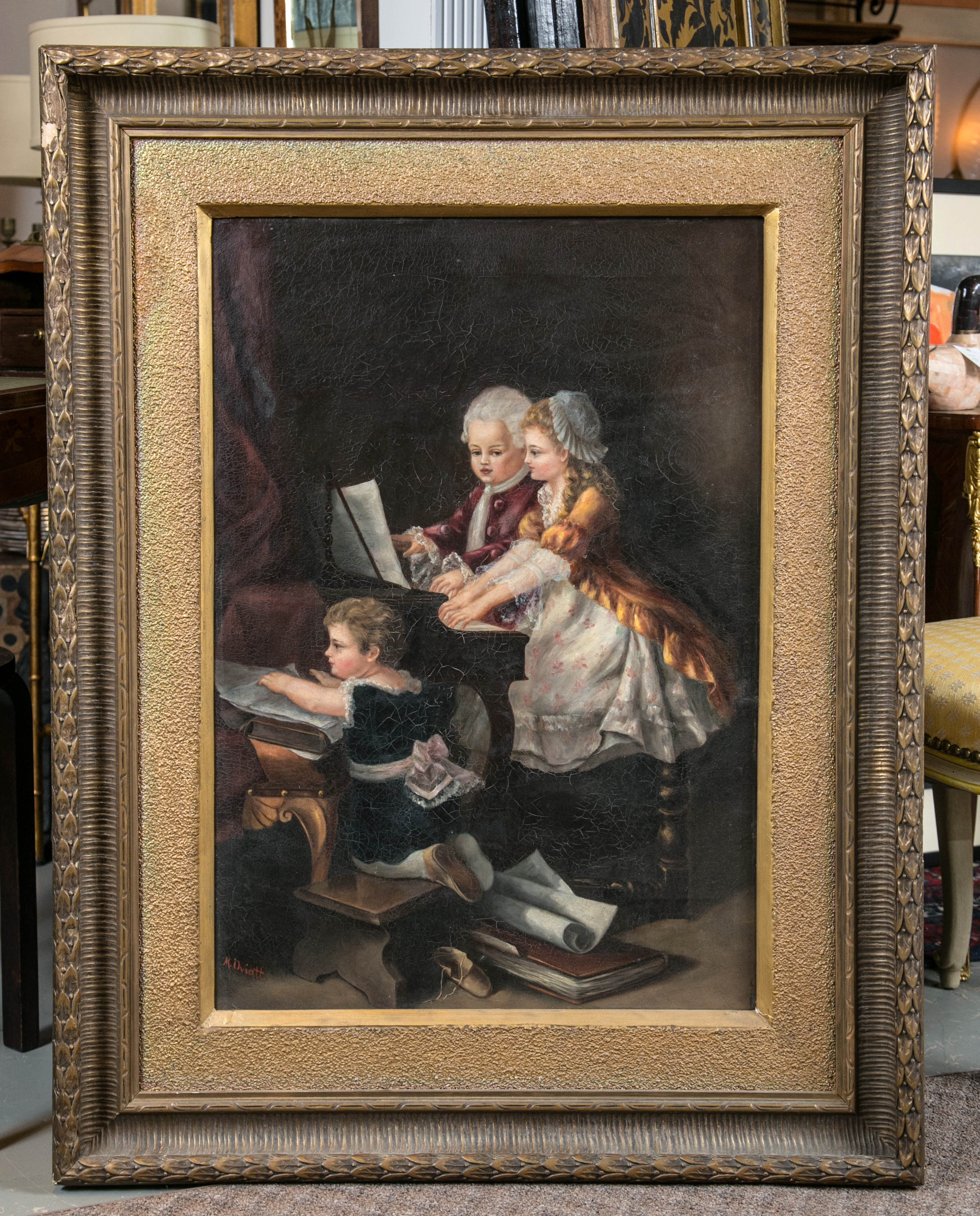 Painting of Children, circa 1800s For Sale