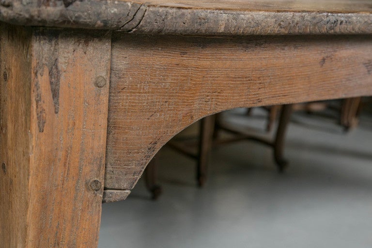 French 19th Century Farm Table For Sale 1