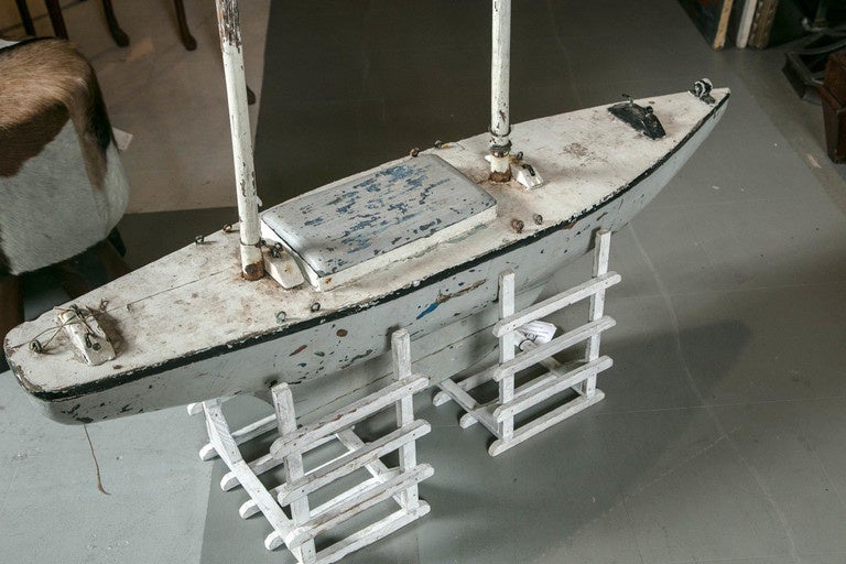 circa 1920s English Pond Boat