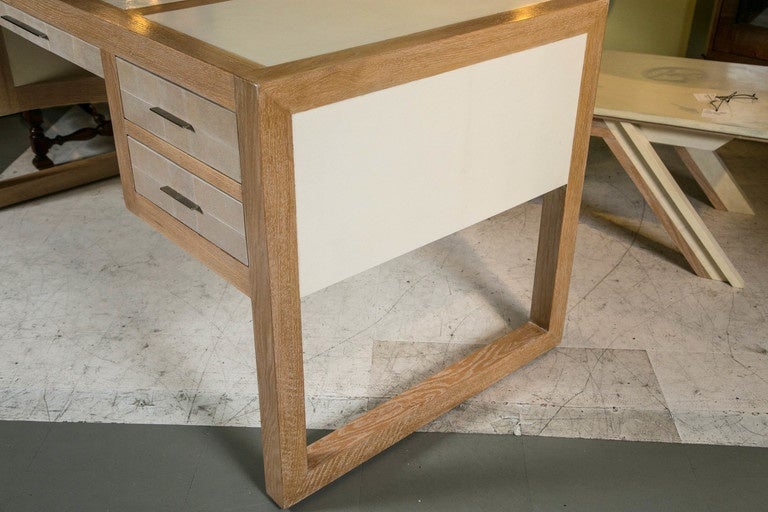 Custom Parchment Desk For Sale at 1stDibs