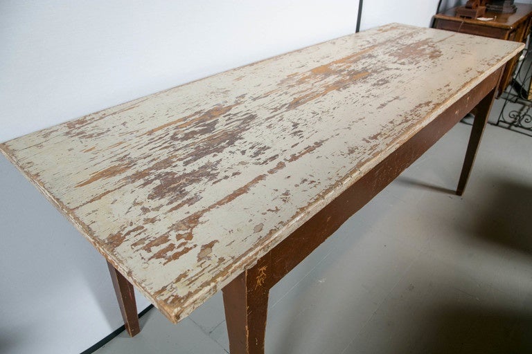 19th Century European Farm Table In Good Condition For Sale In Stamford, CT