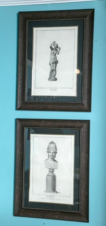Set of Four 19th Century Italian Engravings
