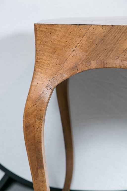 Mid Century Italian Olive Wood Desk For Sale 2