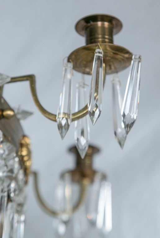 19th Century Swedish Empire Style Chandelier For Sale 3