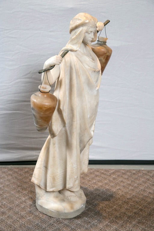 Orientalist Sculpture of a Water Carrier, circa 1800s For Sale 1