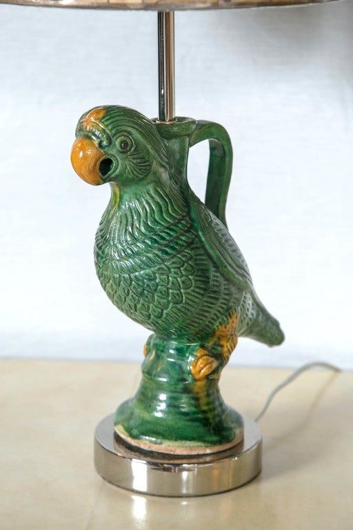 parrot lamps antique