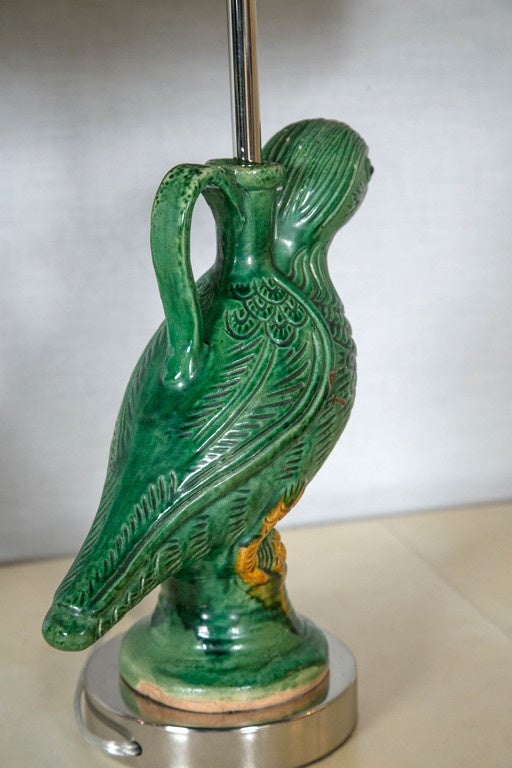 Pair of Vintage Parrot Lamps 1