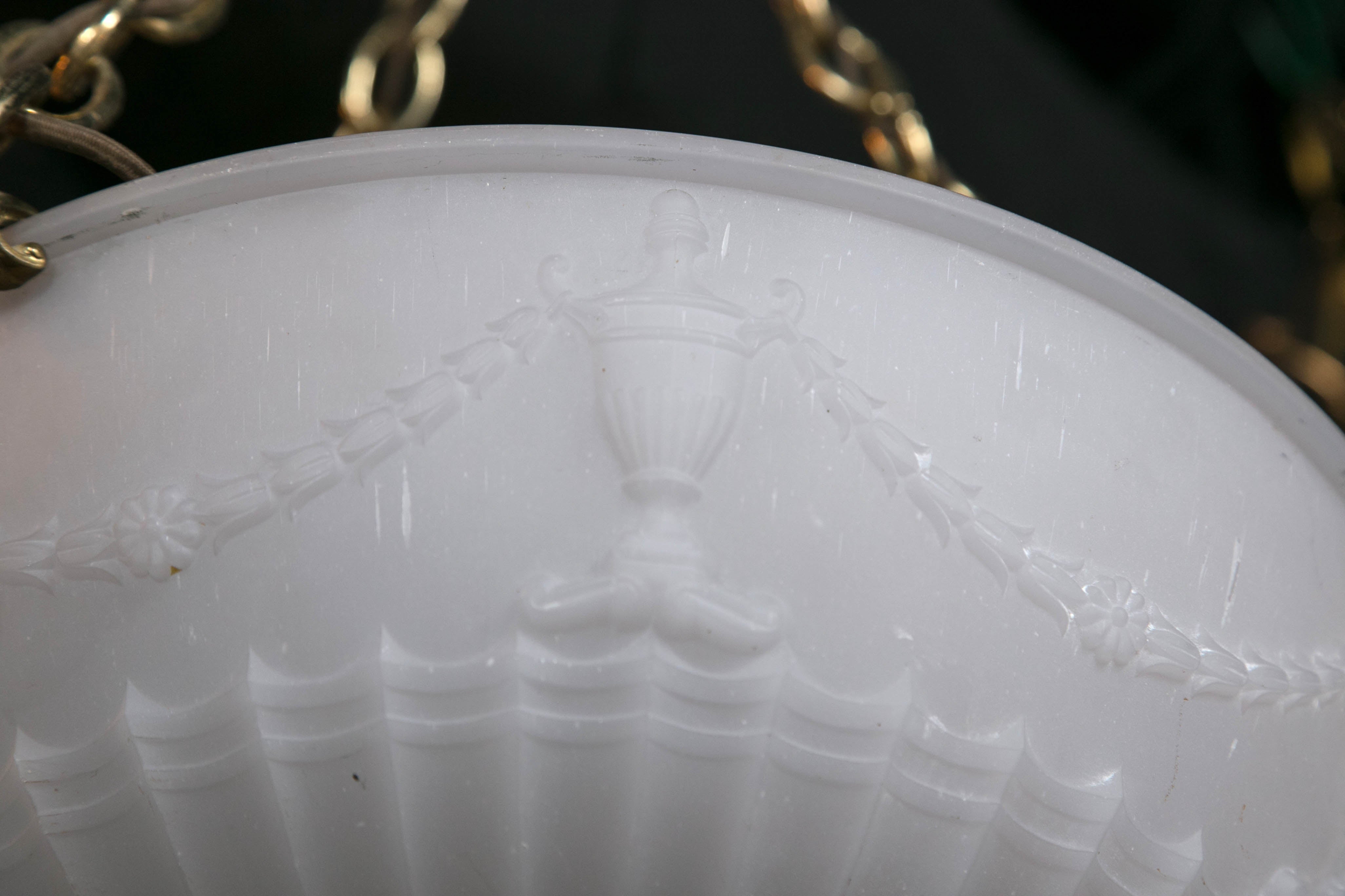 Neoclassical Style Dome Fixture In Excellent Condition In Stamford, CT