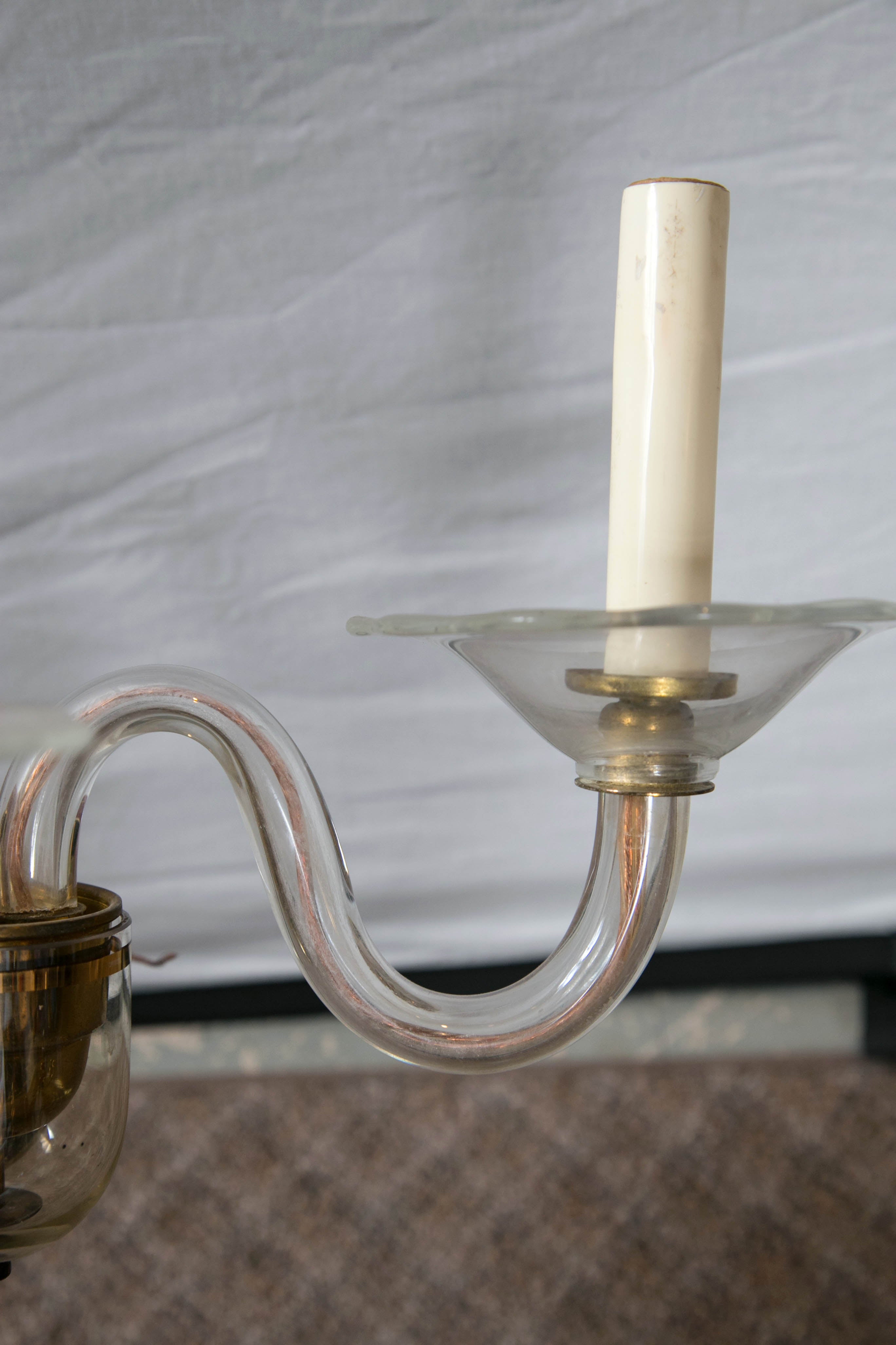 20th Century Pair of Murano Glass Sconces For Sale