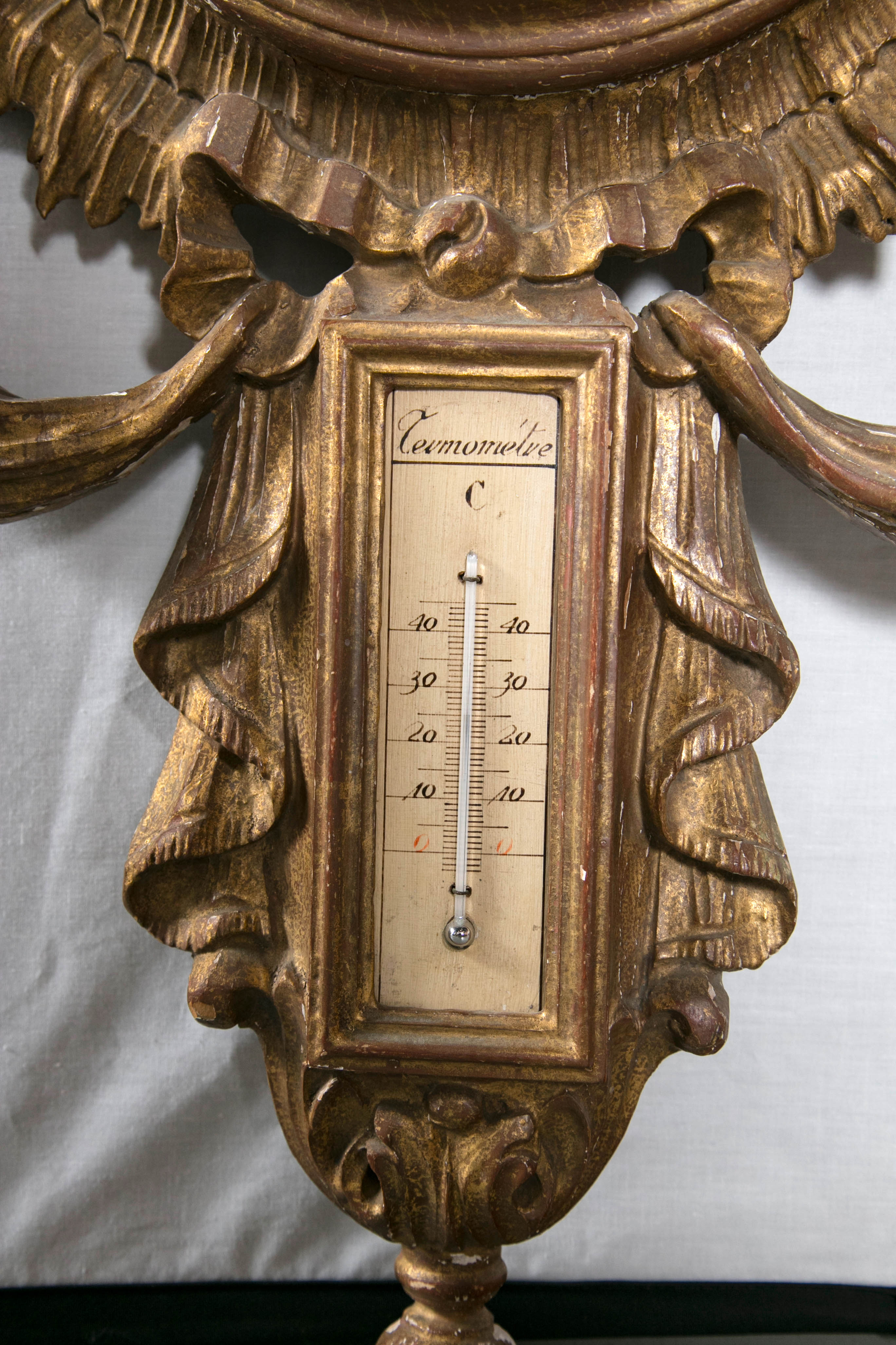 20th Century Italian Giltwood Barometer
