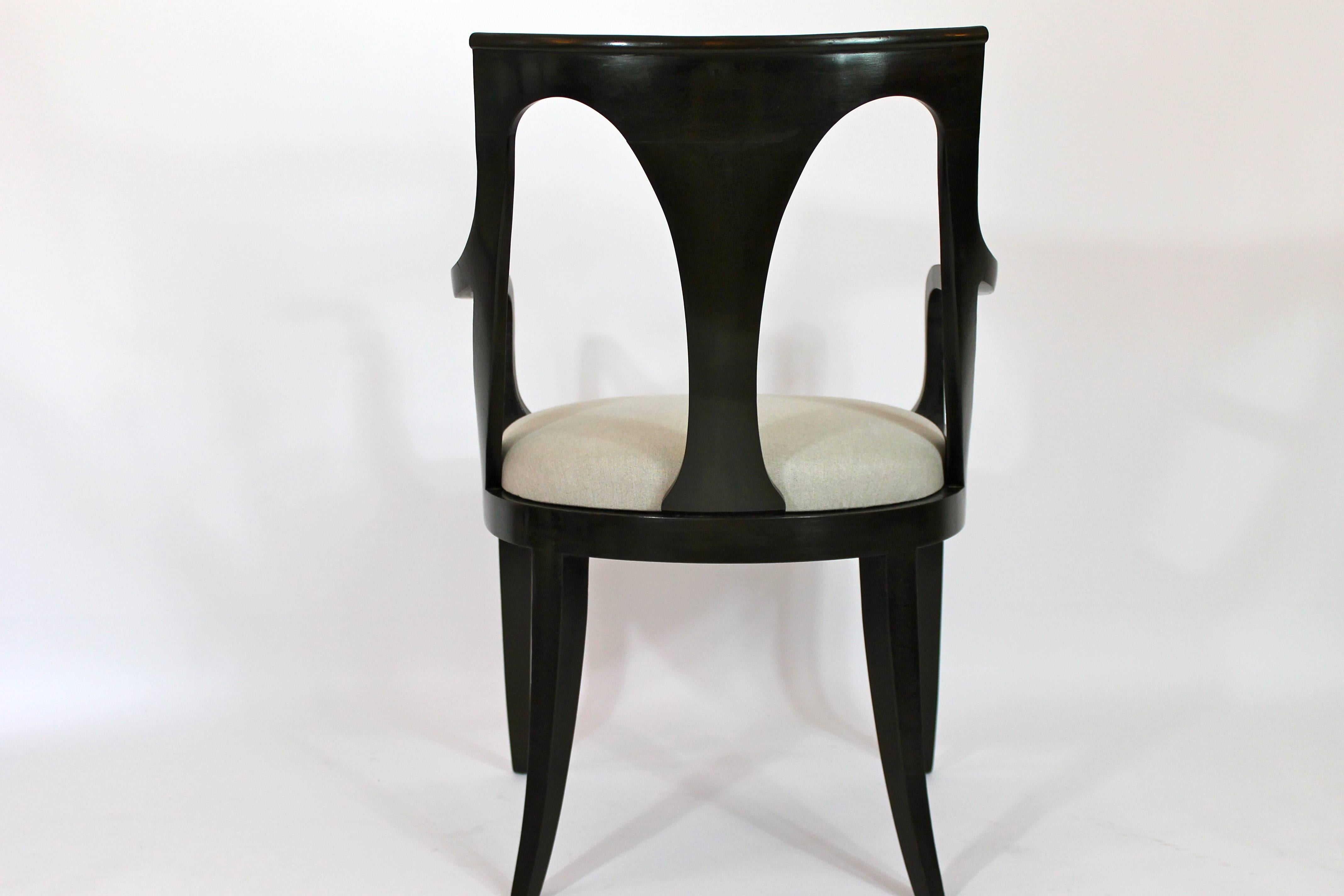 American Set of Six Empire-Inspired Dining Chairs by Kindel For Sale
