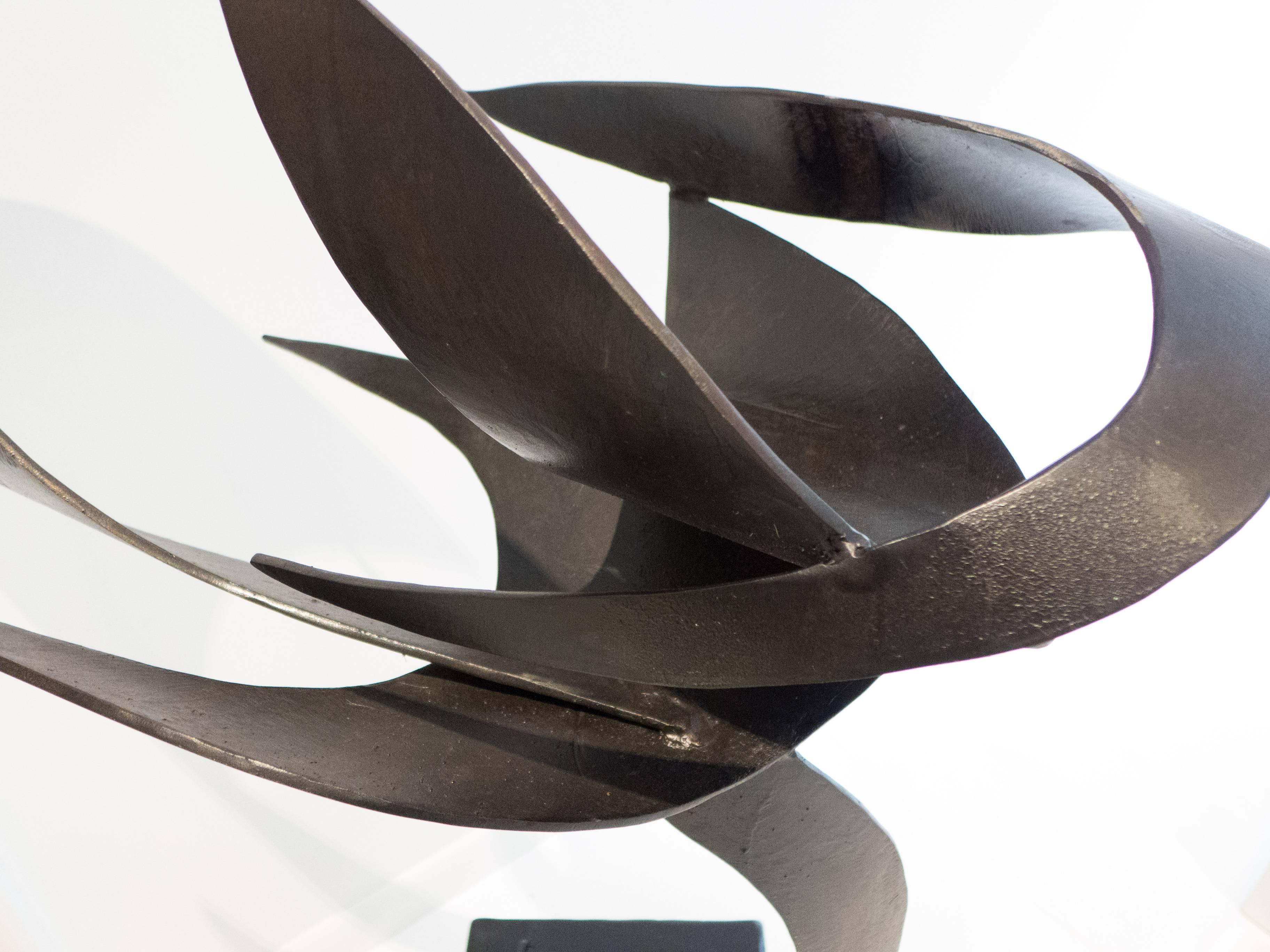 Patinated James Bearden Steel Sculpture, 