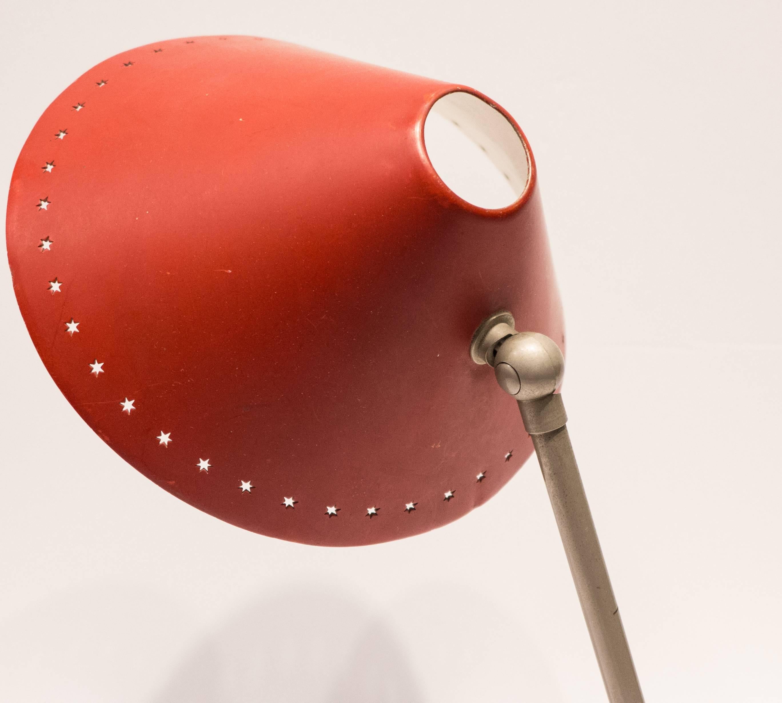 Pinocchio Table or Wall Lamp with Red Visor In Good Condition In New York, NY
