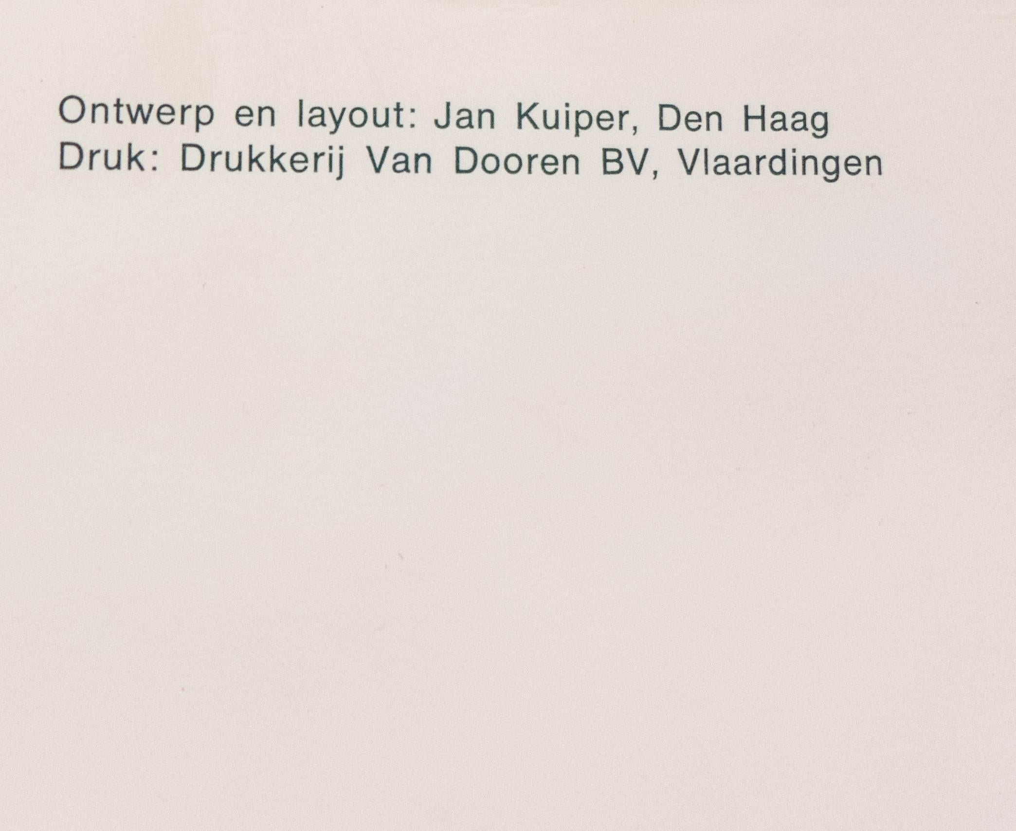 Ausstellungsplakat „ Piet Zwart“ (Papier) im Angebot