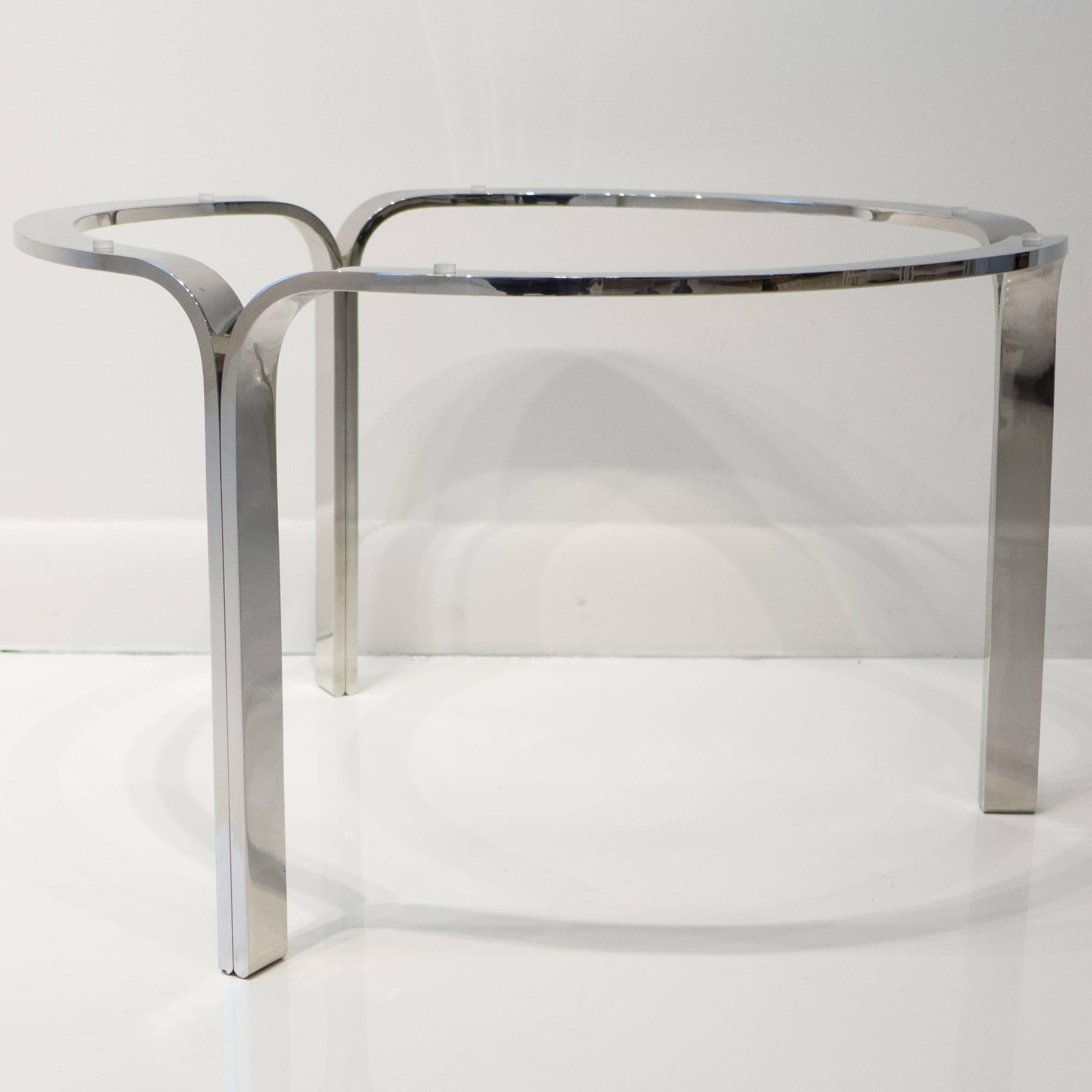 Nicos Zographos Ribbon Steel Cocktail Table In Excellent Condition In New York, NY