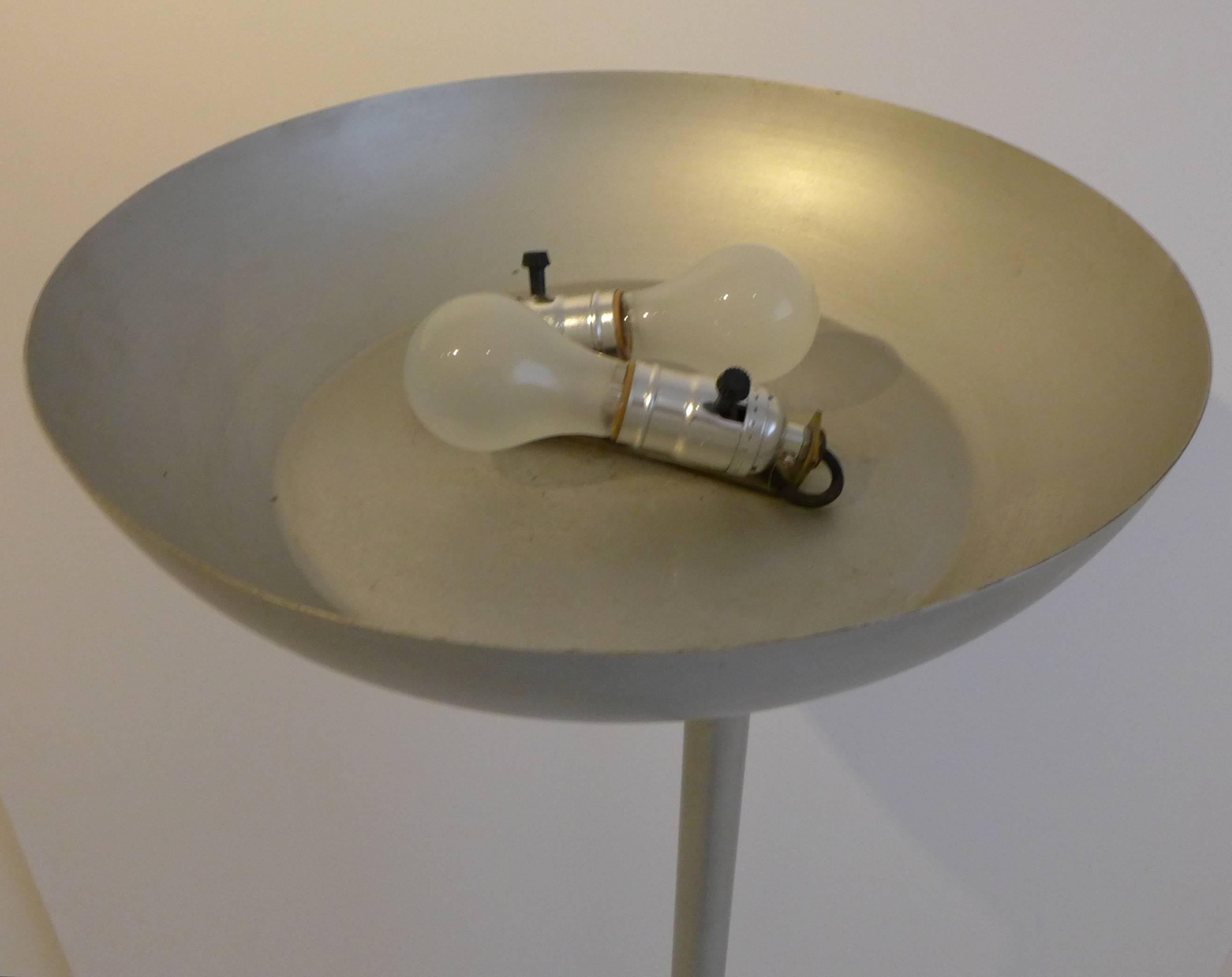Aluminum Flip-top Floor Lamp by Kurt Versen