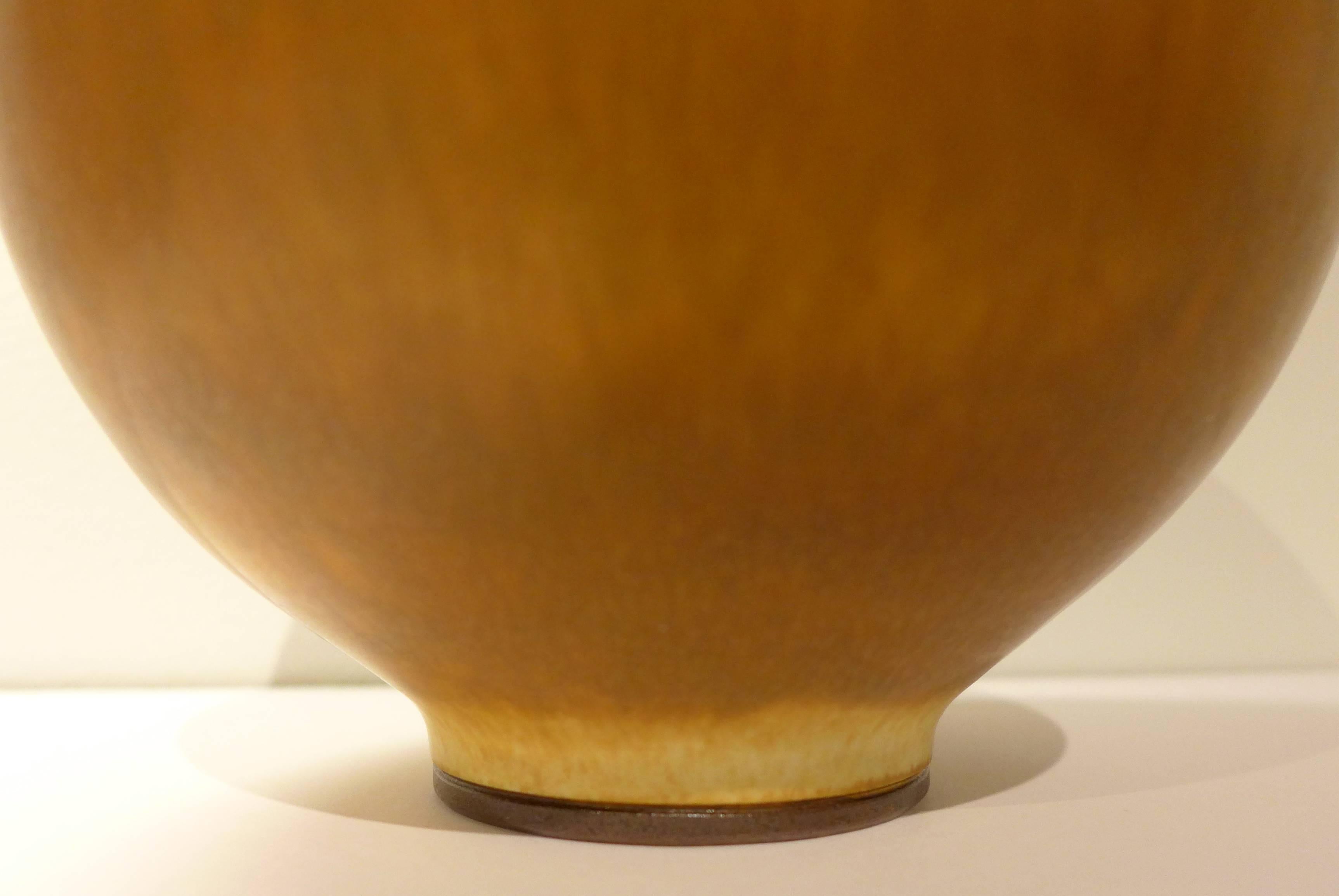 Glazed Fine and Large Berndt Friberg Vase
