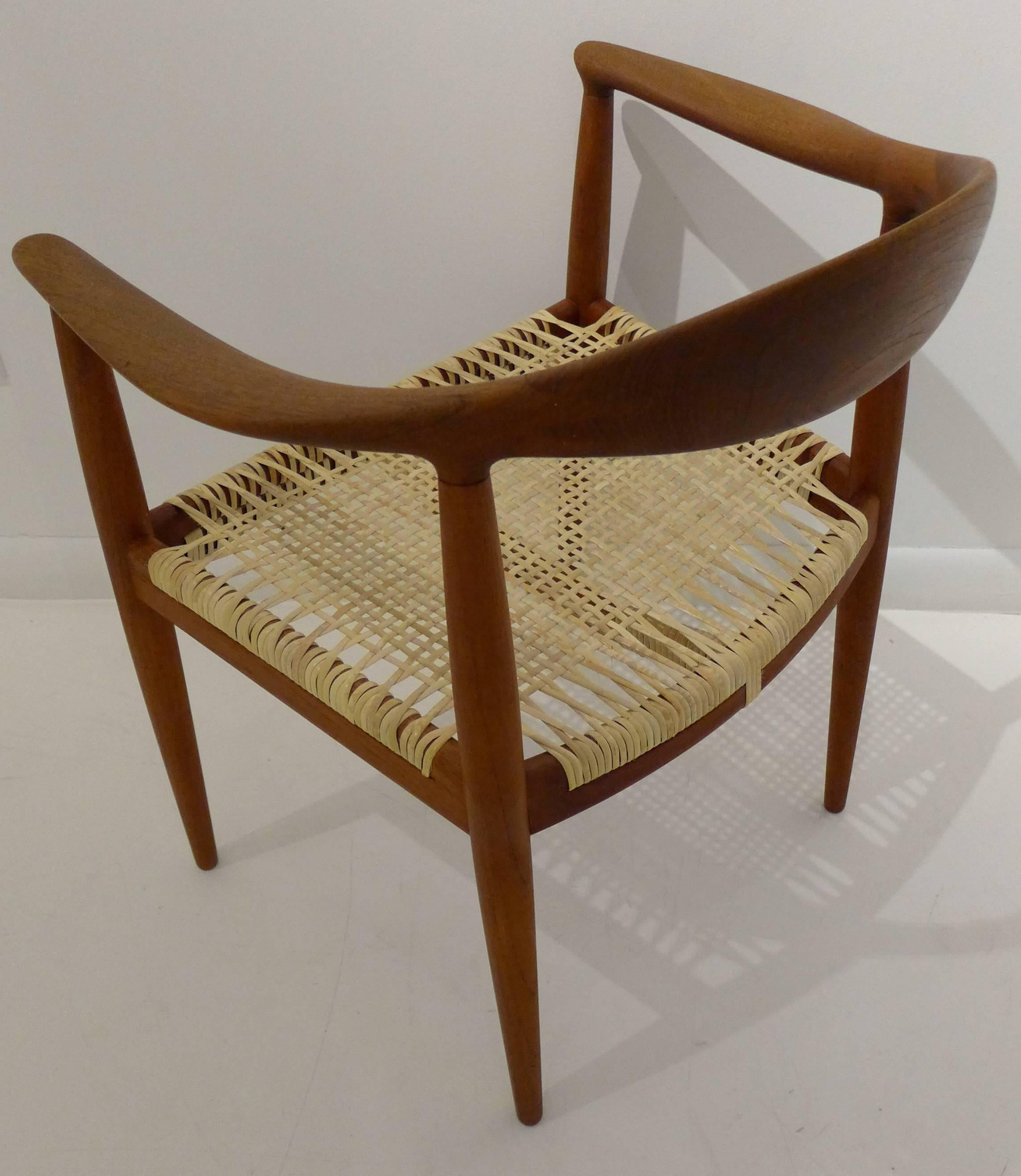Mid-20th Century Hans Wegner Set of Six Round Chairs in Teak