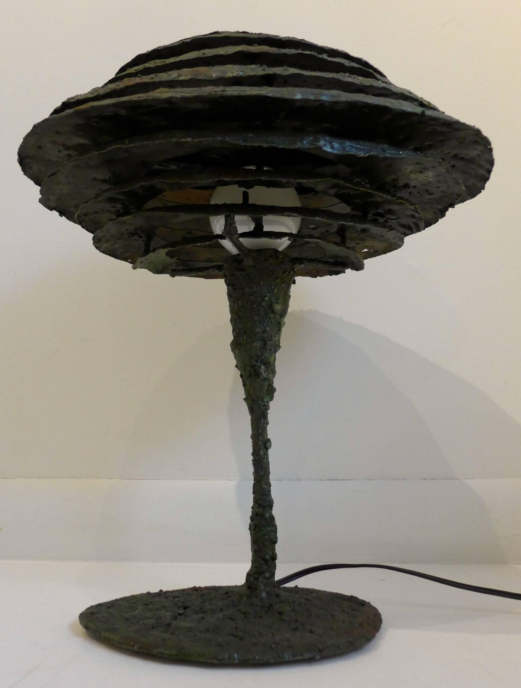 American Brutalist Lamp by James Bearden