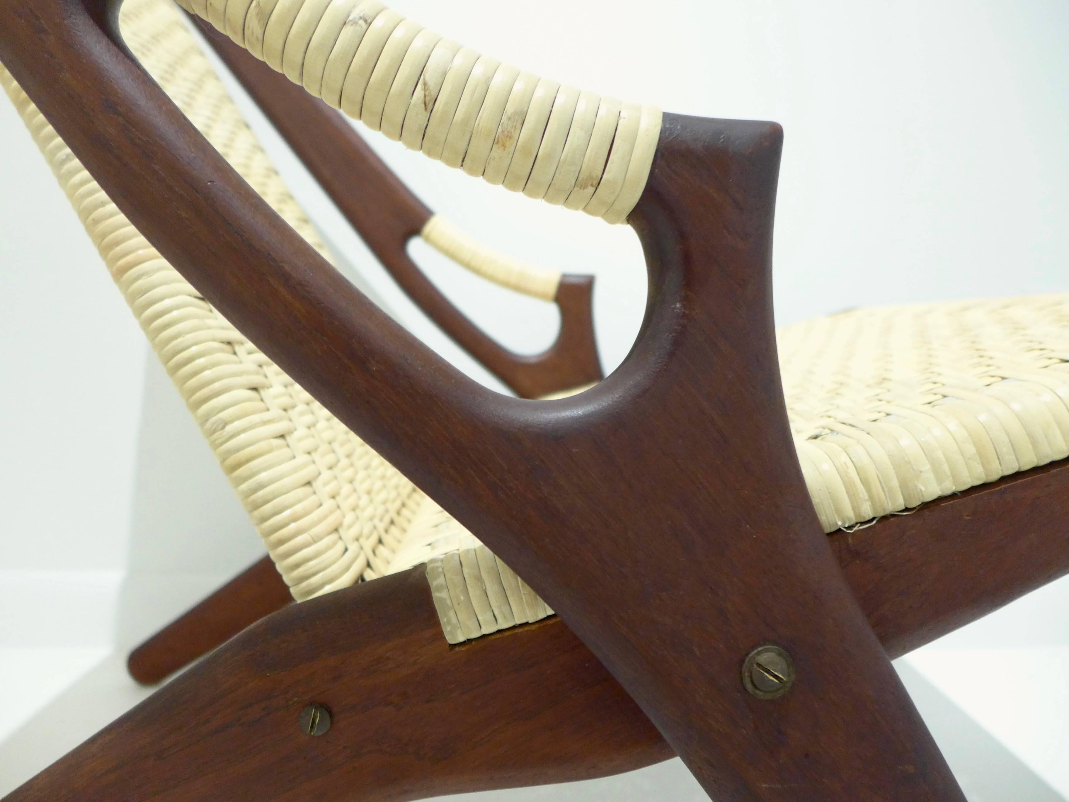 Mid-20th Century Scissor Lounge Chair by Arne Hovmand-Olsen