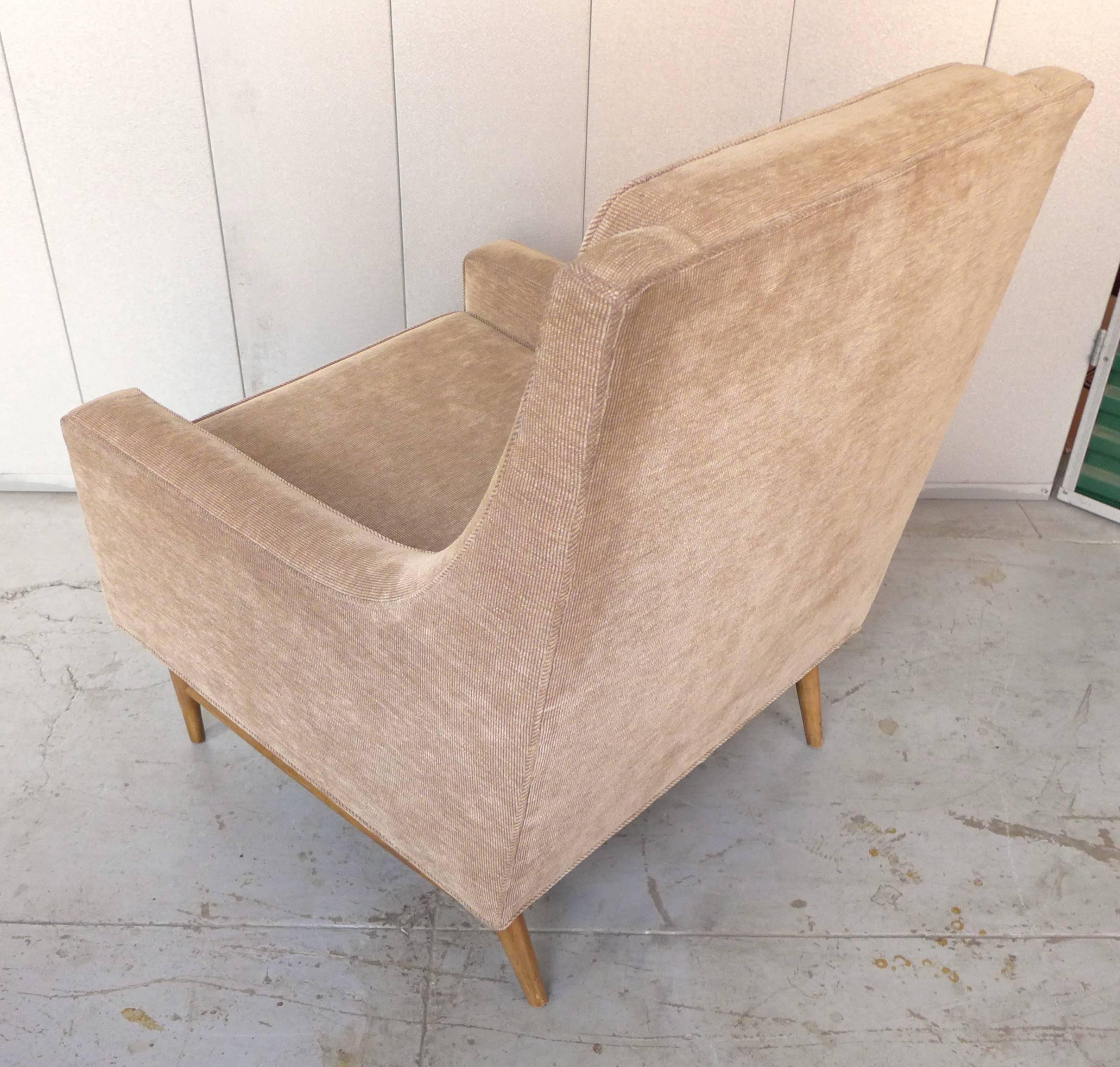 Mid-20th Century Harvey Probber Lounge Chair with Ottoman