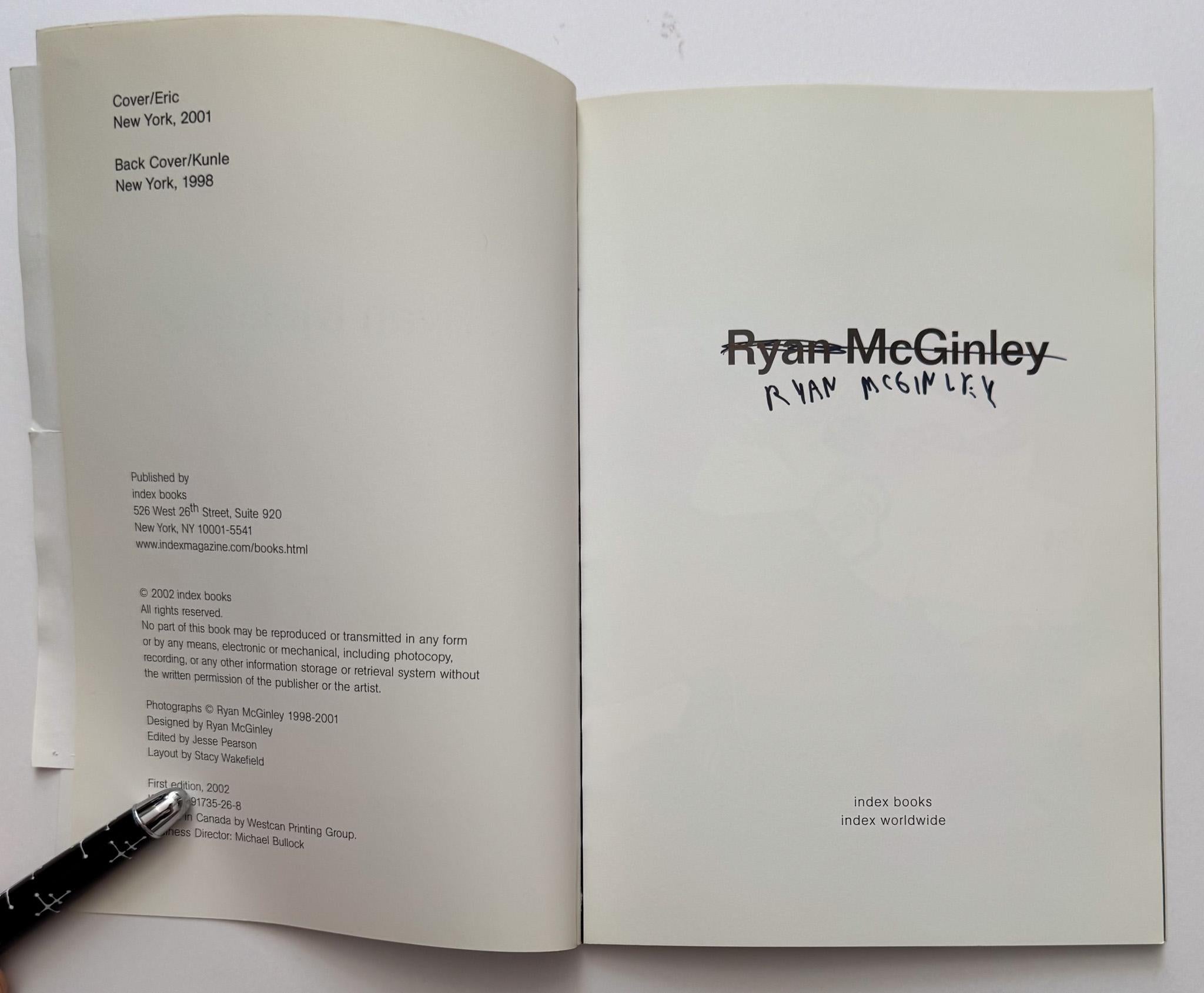 Première édition (déclarée), premier tirage du premier recueil de photographies publié par Ryan McGinley, tiré de sa série 