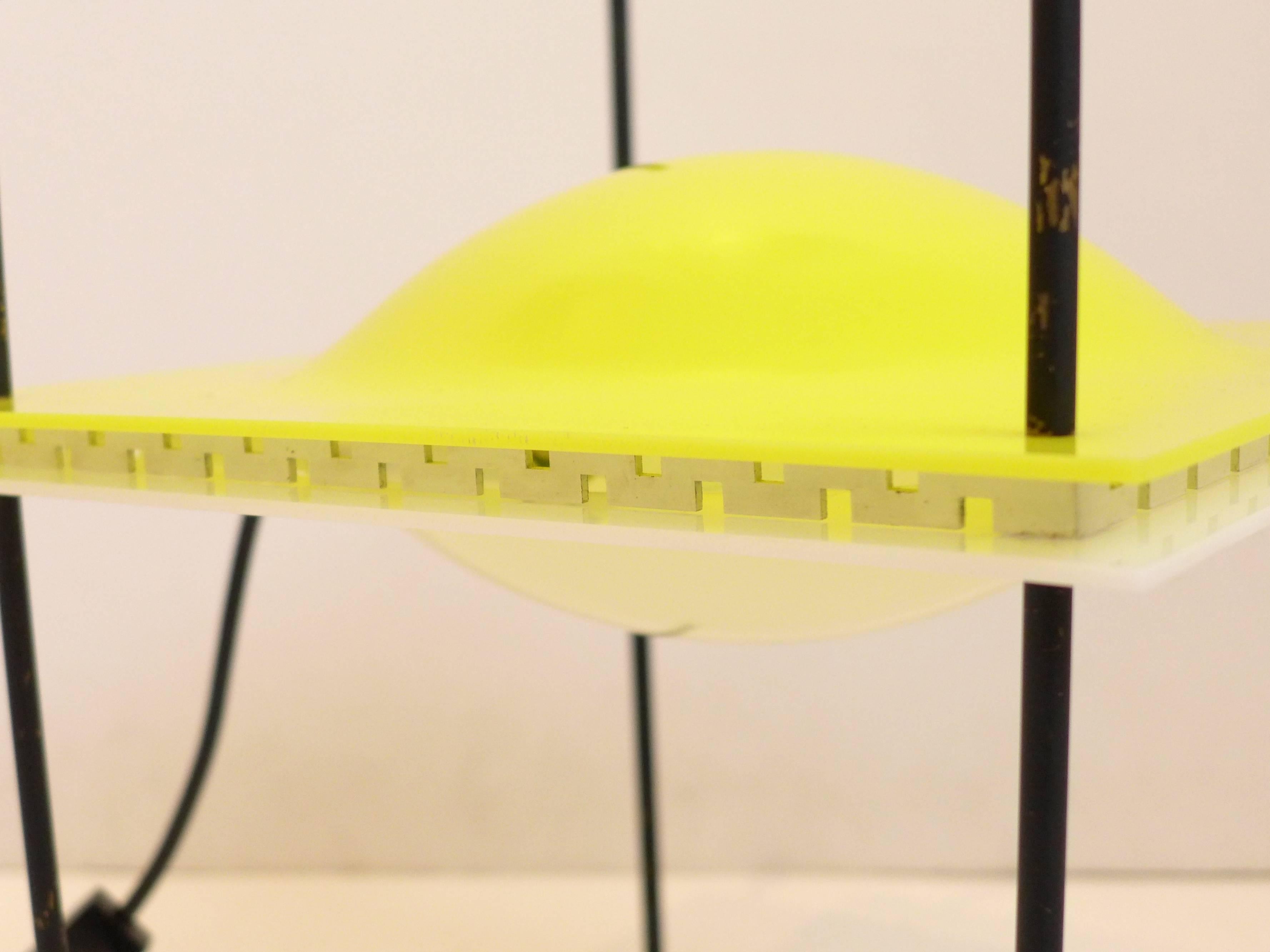 Enameled UFO Lamp by Ettore Sottsass