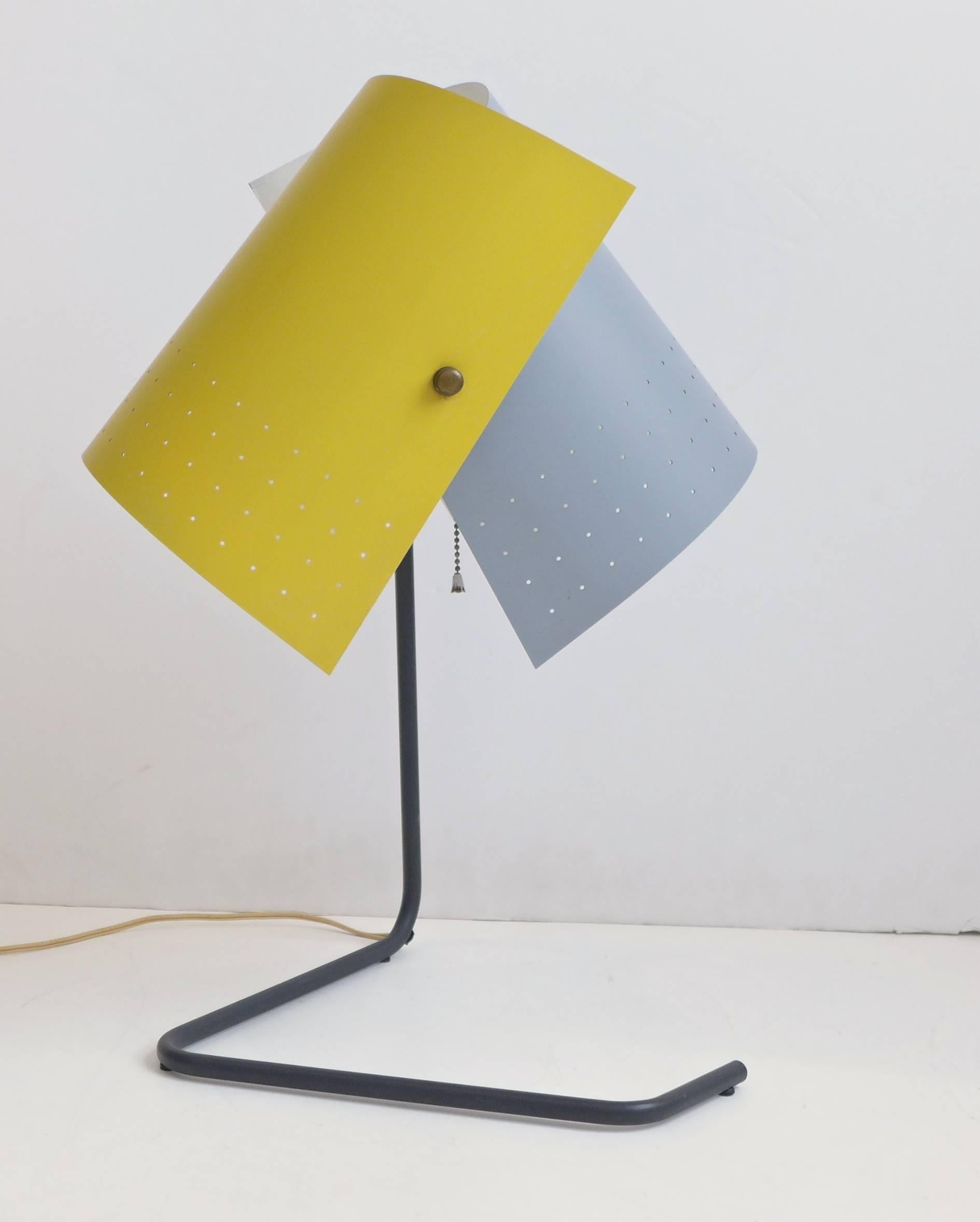 Enameled Lester Geis Table Lamp for MoMA Competition
