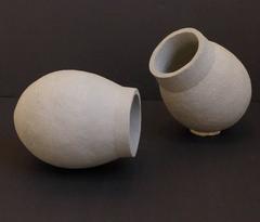 Sculptural Vessels in Gray by Sonja Duo-Meyer