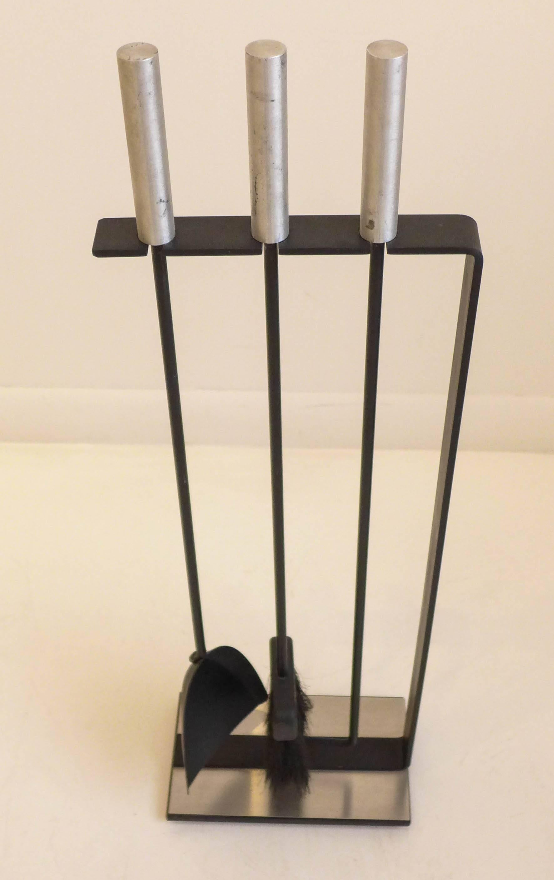 Modernist Fireplace Tool Set In Good Condition In New York, NY