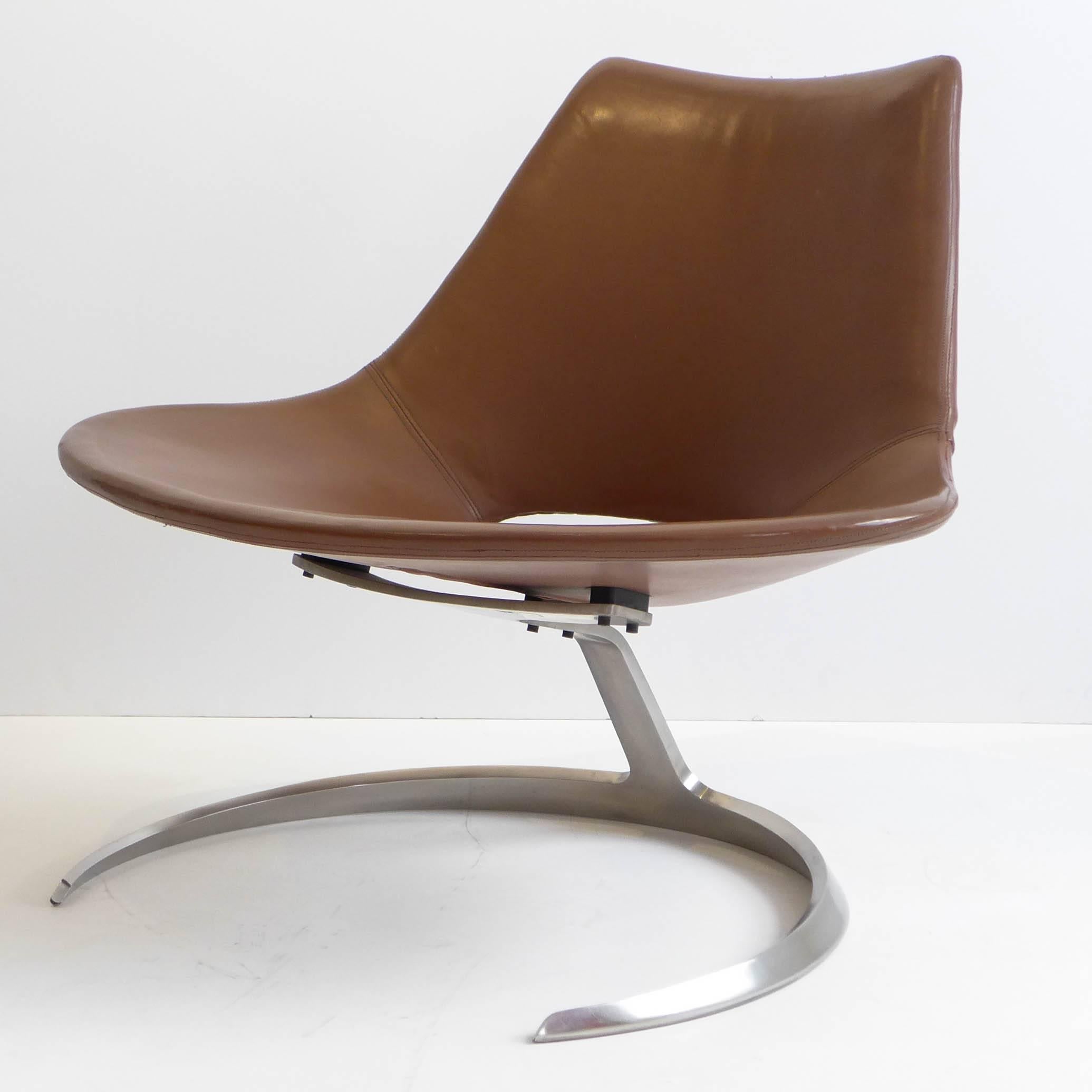 Scandinavian Modern Fabricius and Kastholm Scimitar Chair