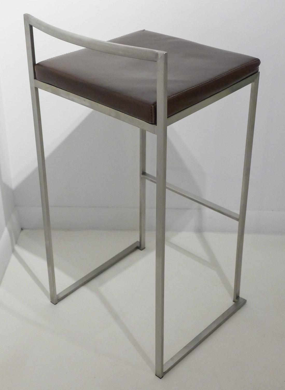 Pair of Bar Stools by Enzo Berti at 1stdibs