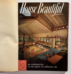 House Beautiful, November 1955. Specially Bound Frank Lloyd Wright Issue