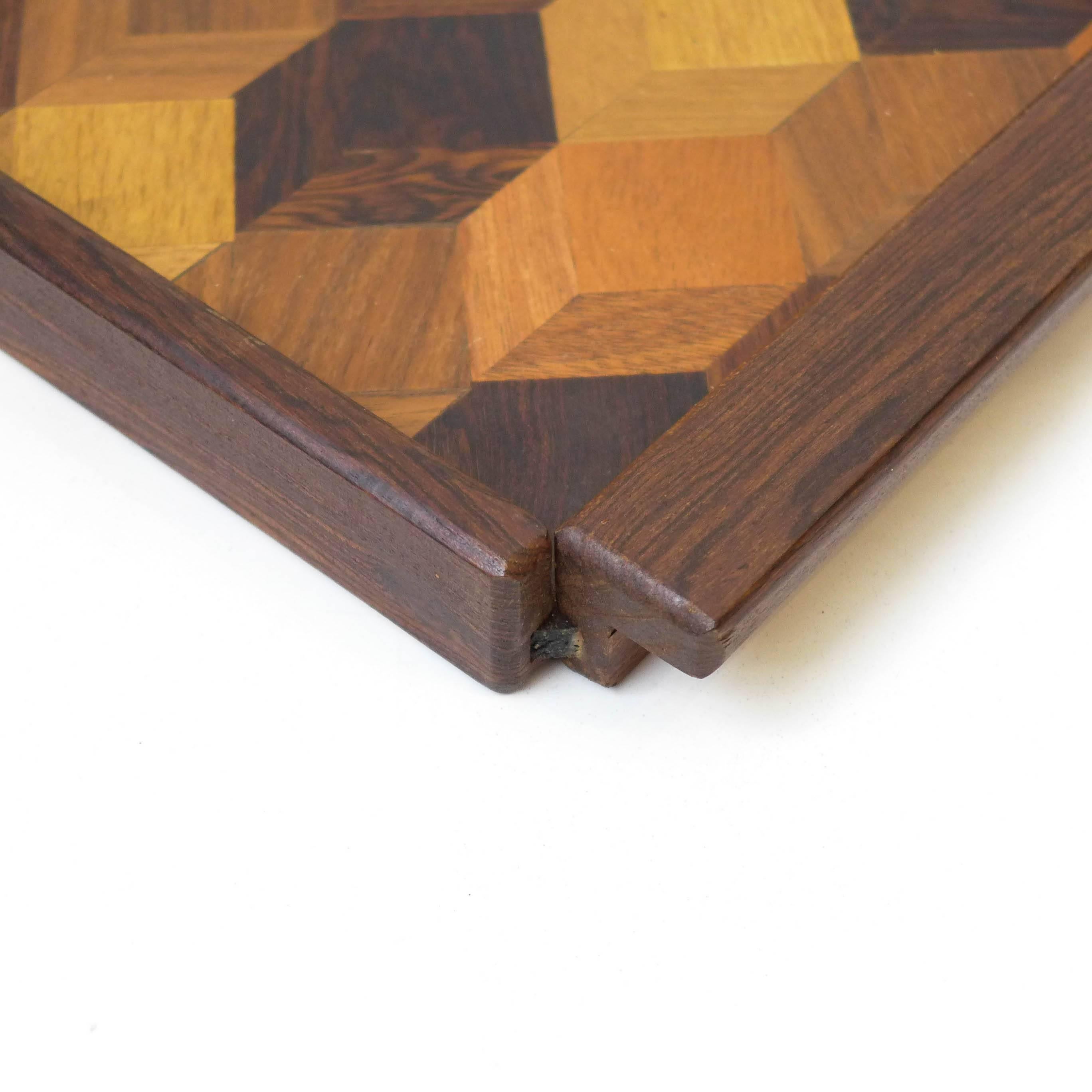 Don Shoemaker Marquetry Tray In Excellent Condition In New York, NY