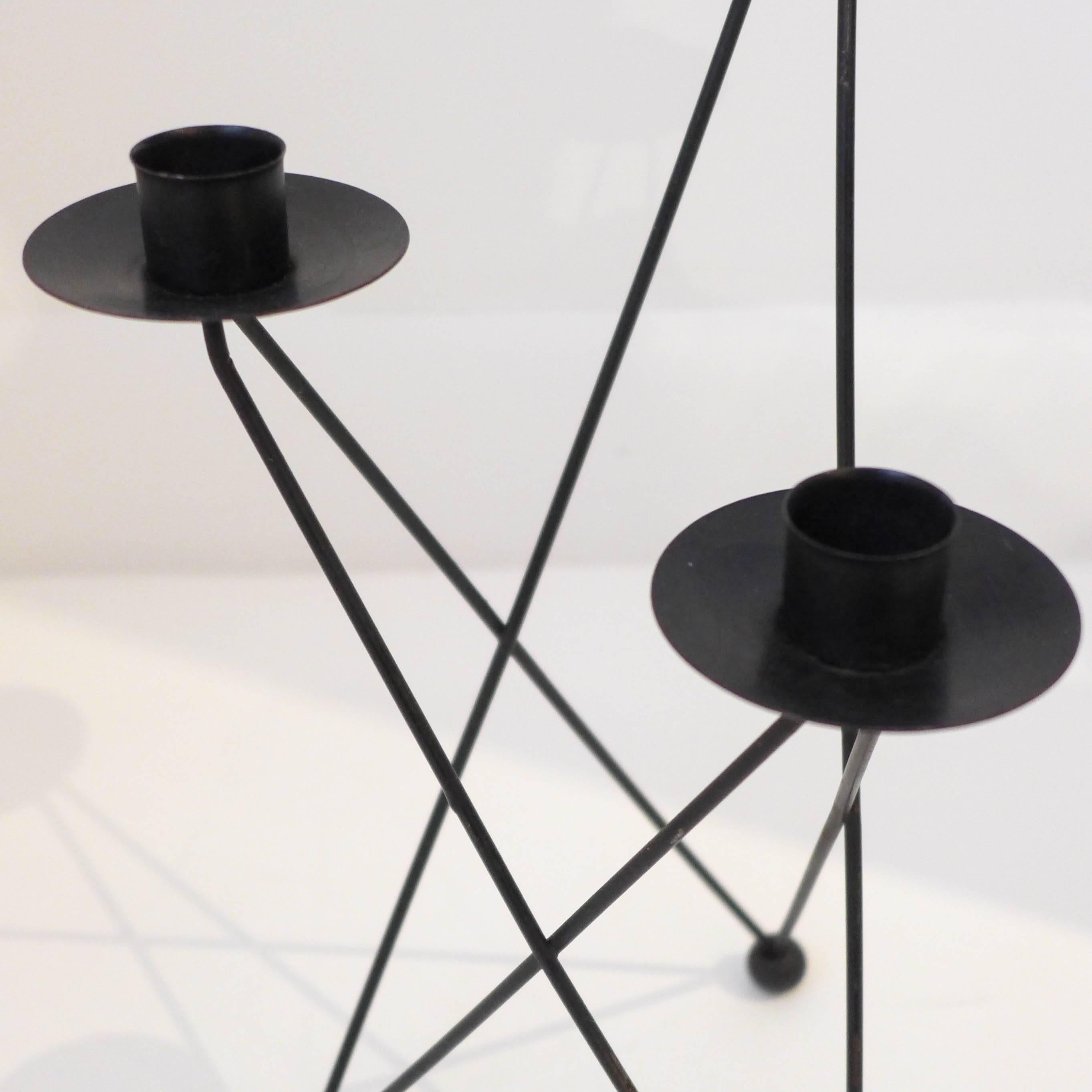 Pair of Candelabra by Architect Victor Bisharat In Excellent Condition In New York, NY