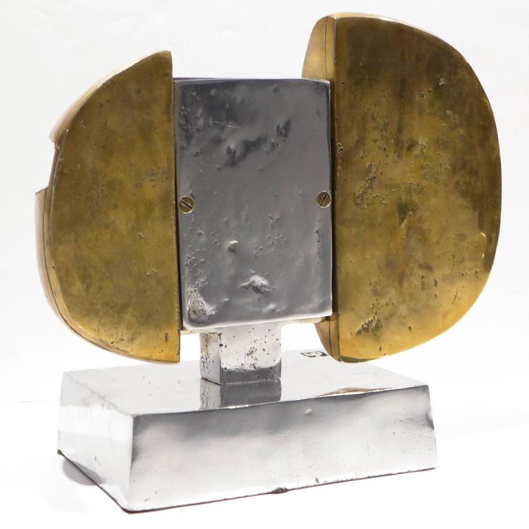 Sculptural Clock by David Marshall at 1stDibs