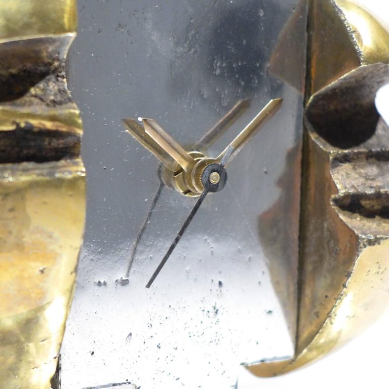 Sculptural Clock by David Marshall at 1stDibs