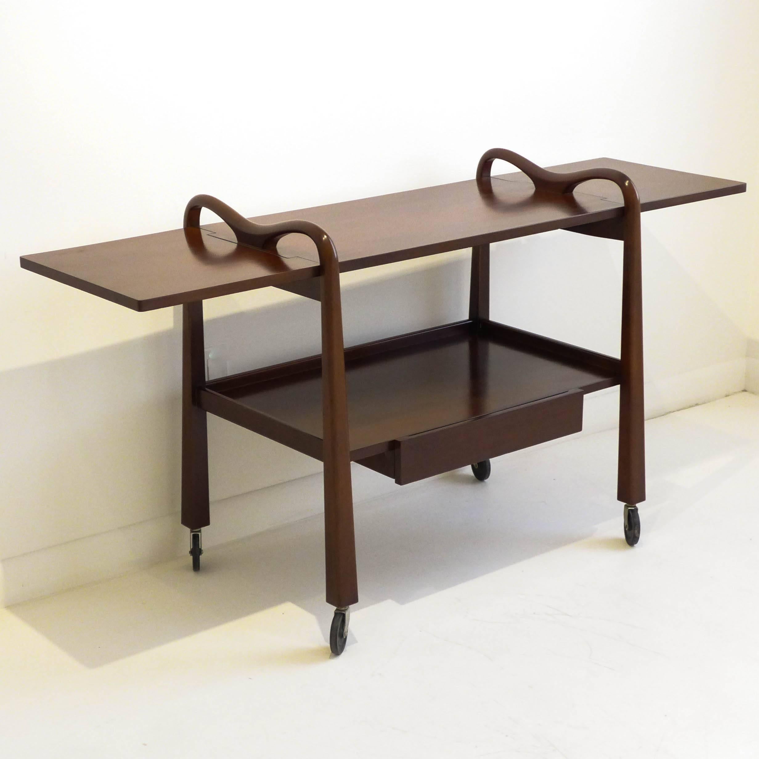 Mid-Century Modern Edmond Spence Serving Cart for Industria Meublera