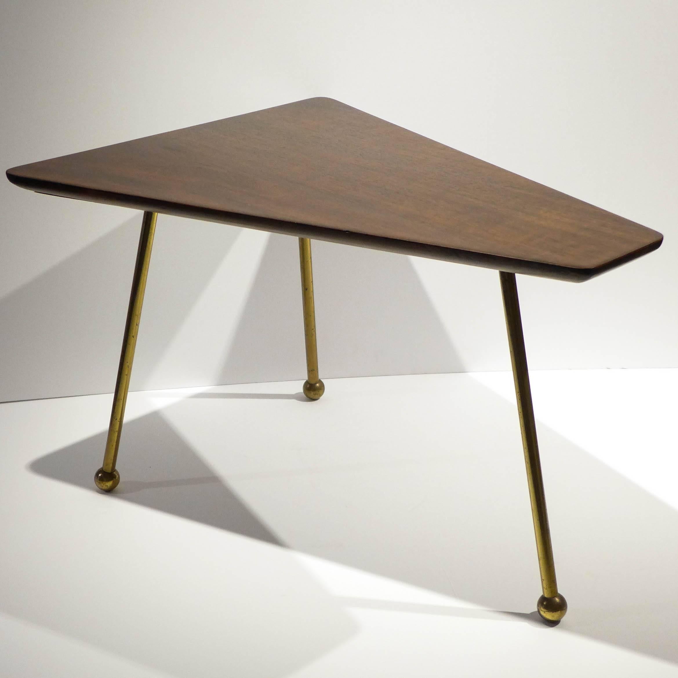 Mid-Century Modern Trapezoidal Side Table by Martin Freedgood