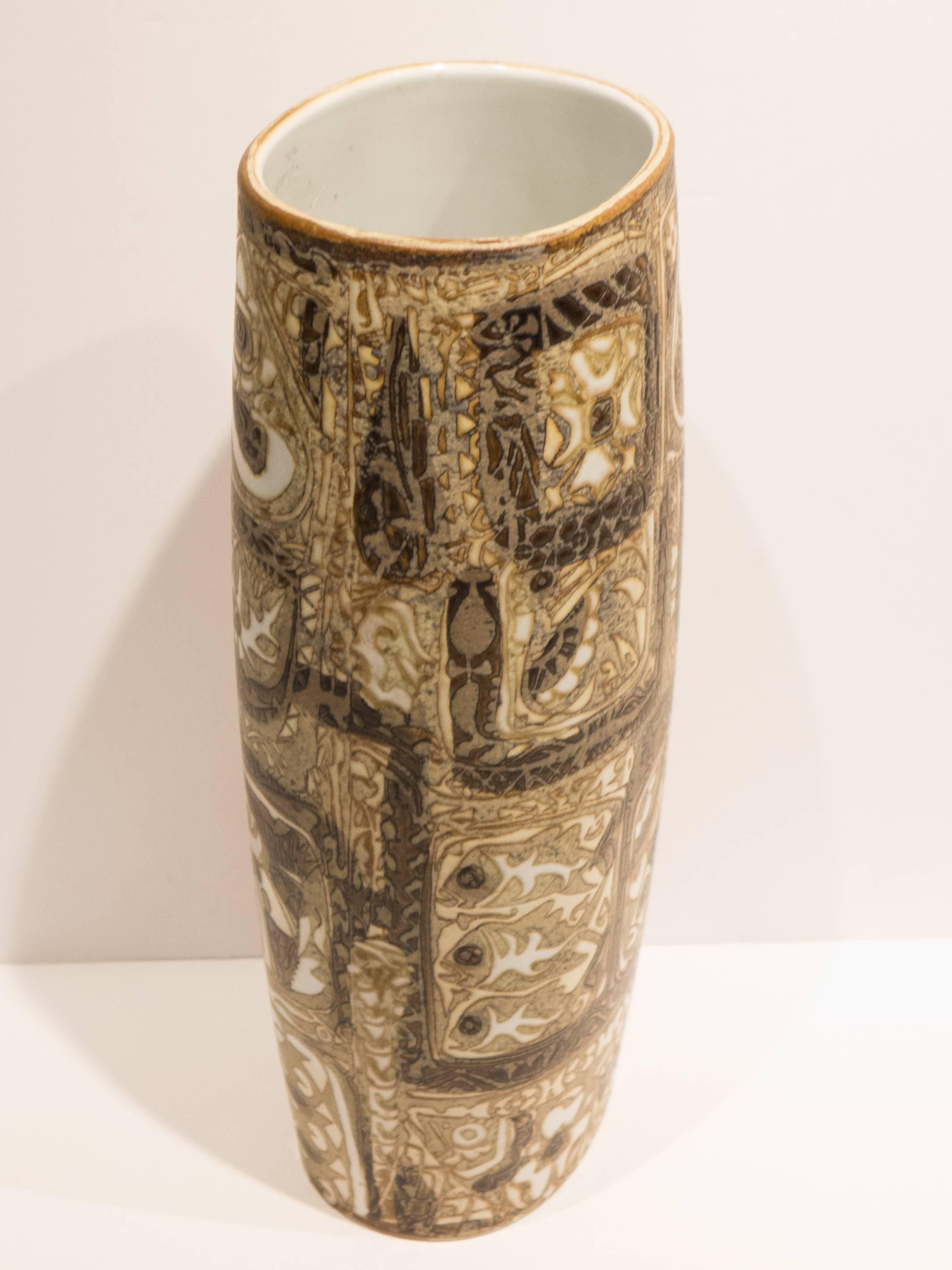 Scandinavian Modern Tall Nils Thorsson Baca Vase