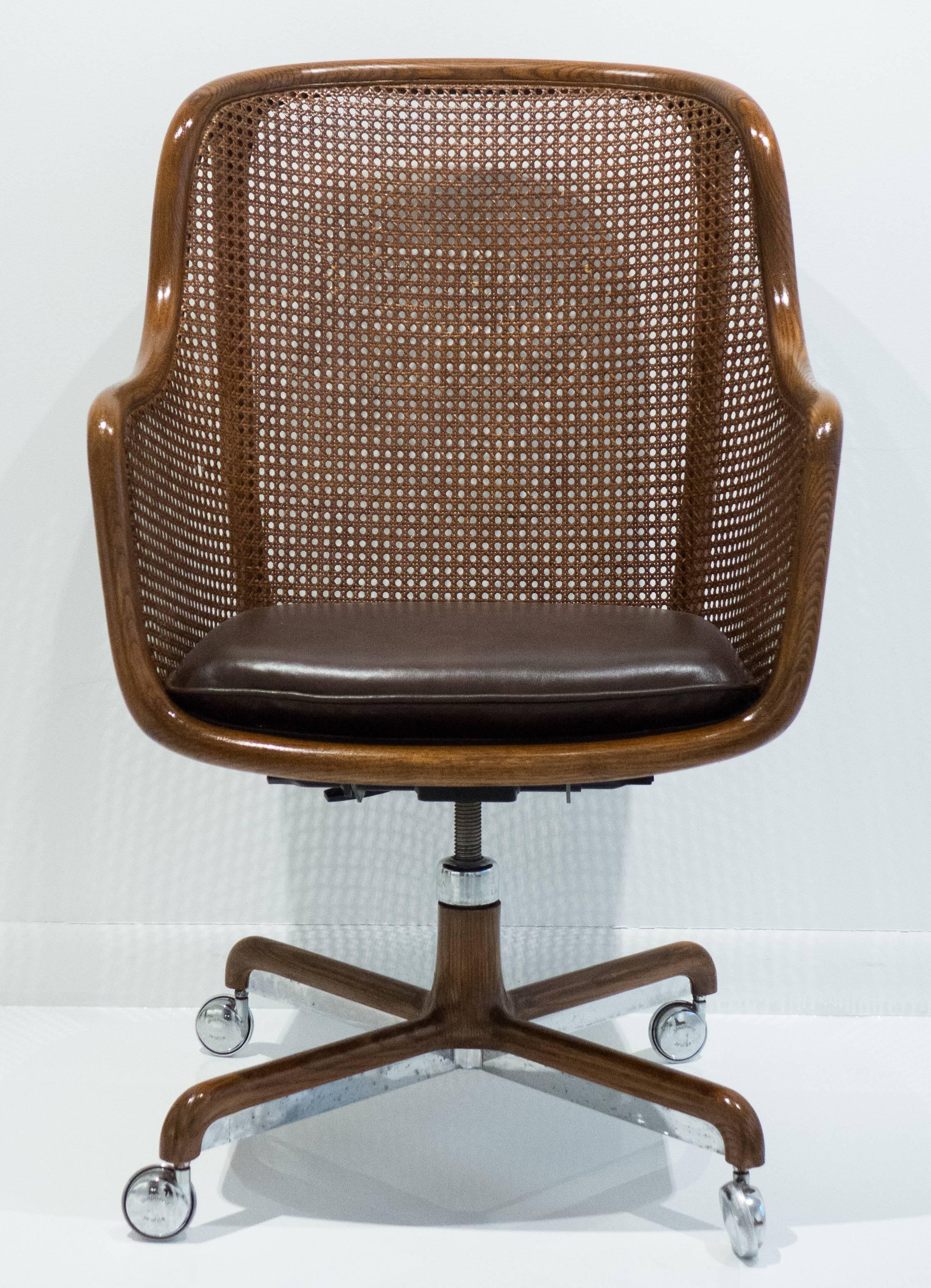Mid-Century Modern Ward Bennett High-Back Office Chair