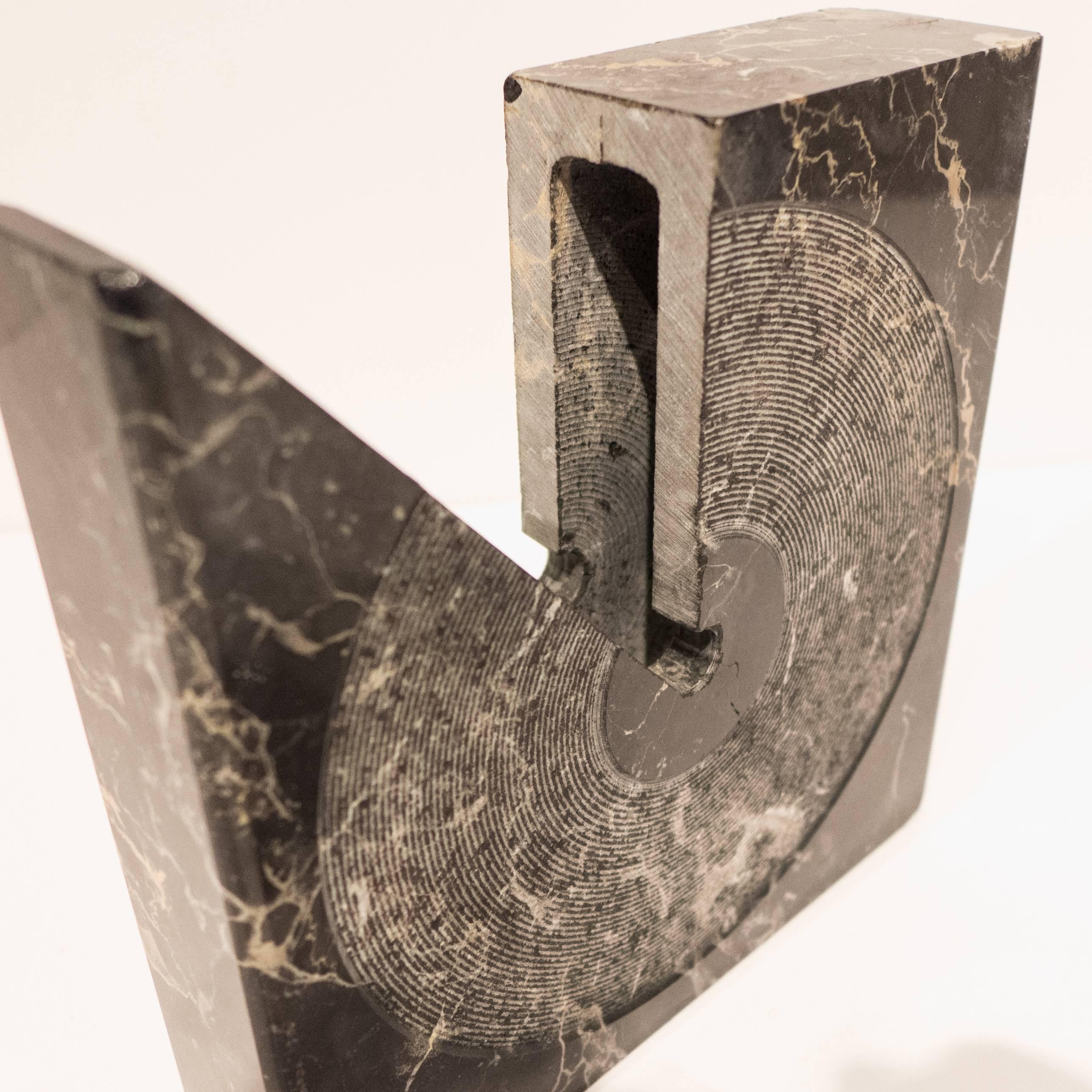 Late 20th Century Sergio Asti Square Marble Vessel for Atelier International